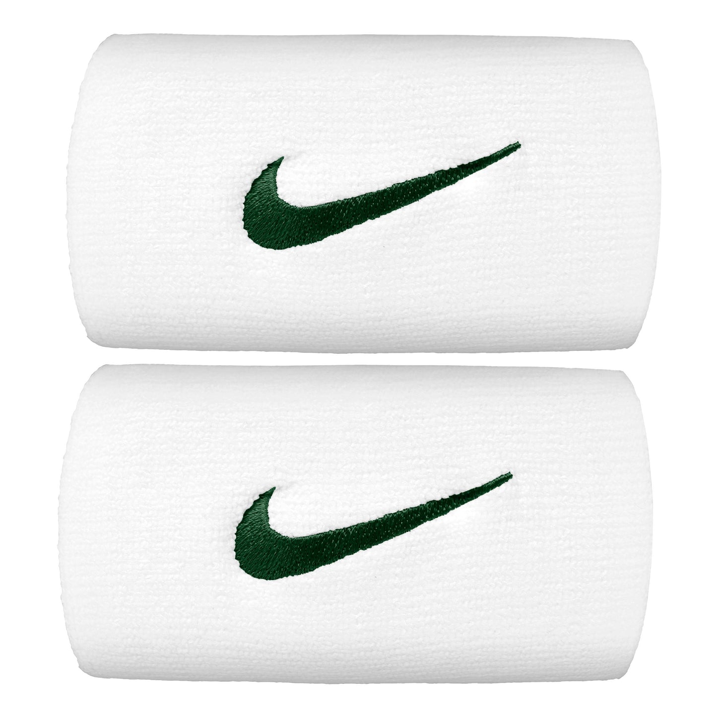 Nike Premier DW Zweetband Verpakking 2 stuks lang - wit, donkergroen Nike Premier DW Zweetband Verpakking 2 stuks lang - wit, donkergroen
