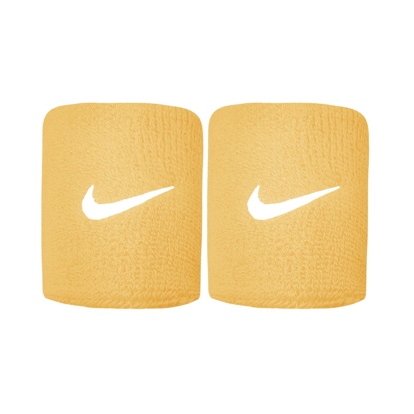 Nike Tennis Premier Zweetband Verpakking 2 stuks kort - abrikoos, wit Nike Tennis Premier Zweetband Verpakking 2 stuks kort - abrikoos, wit