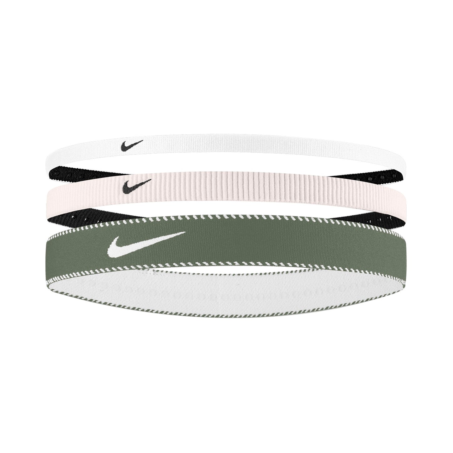 Nike Nike Flex Classic Mixed Bandeau Pack De 3-Pink,Blanc Nike Nike Flex Classic Mixed Bandeau Pack De 3-Pink,Blanc