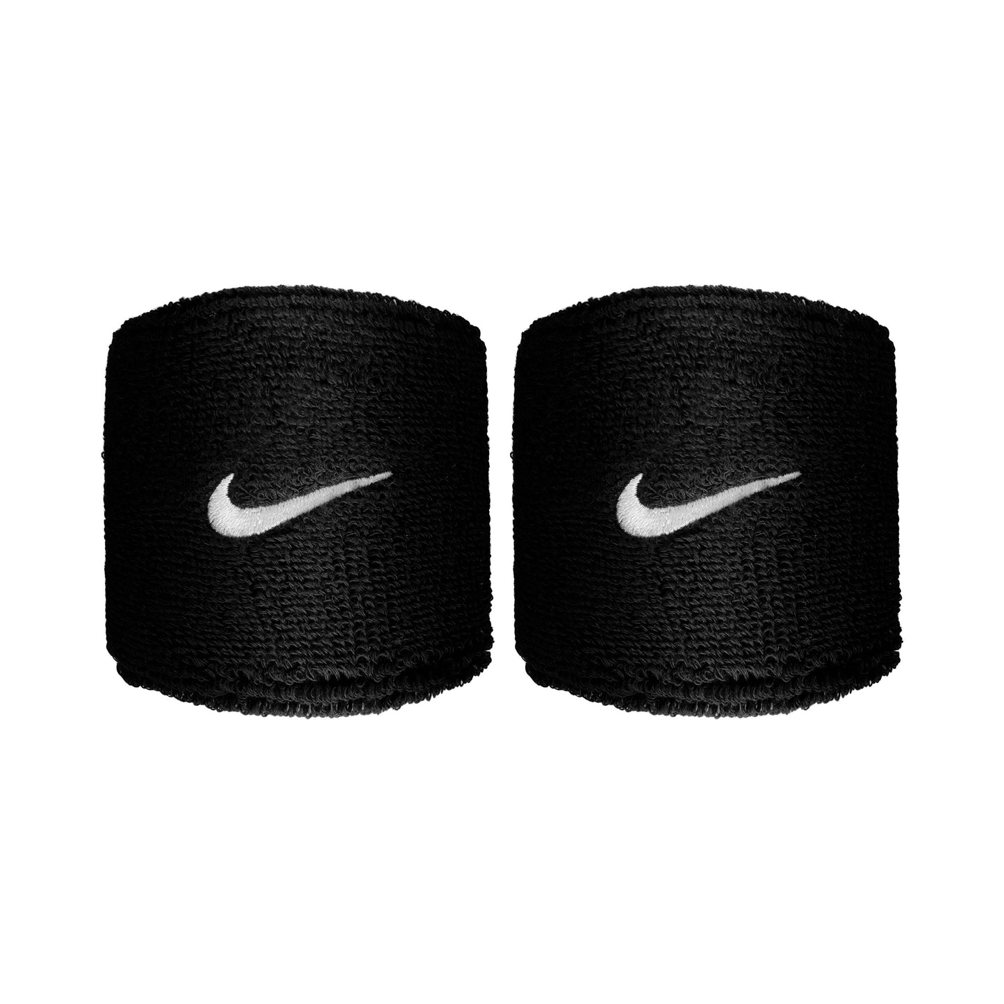 Nike Swoosh Classic Zweetband kort - zwart, wit Nike Swoosh Classic Zweetband kort - zwart, wit