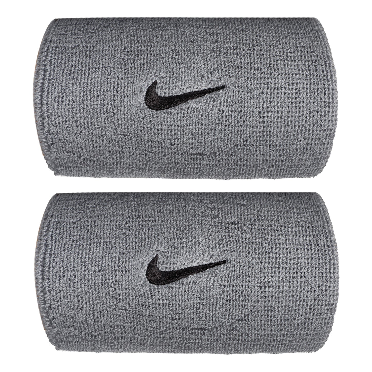 Nike Swoosh Classic Doublewide Zweetband lang - grijs, zwart Nike Swoosh Classic Doublewide Zweetband lang - grijs, zwart
