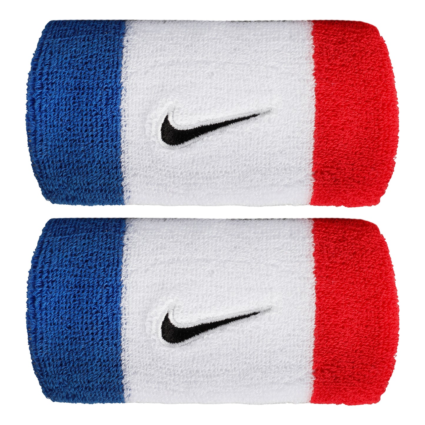 Nike Swoosh Classic Doublewide Zweetband lang - blauw, rood Nike Swoosh Classic Doublewide Zweetband lang - blauw, rood