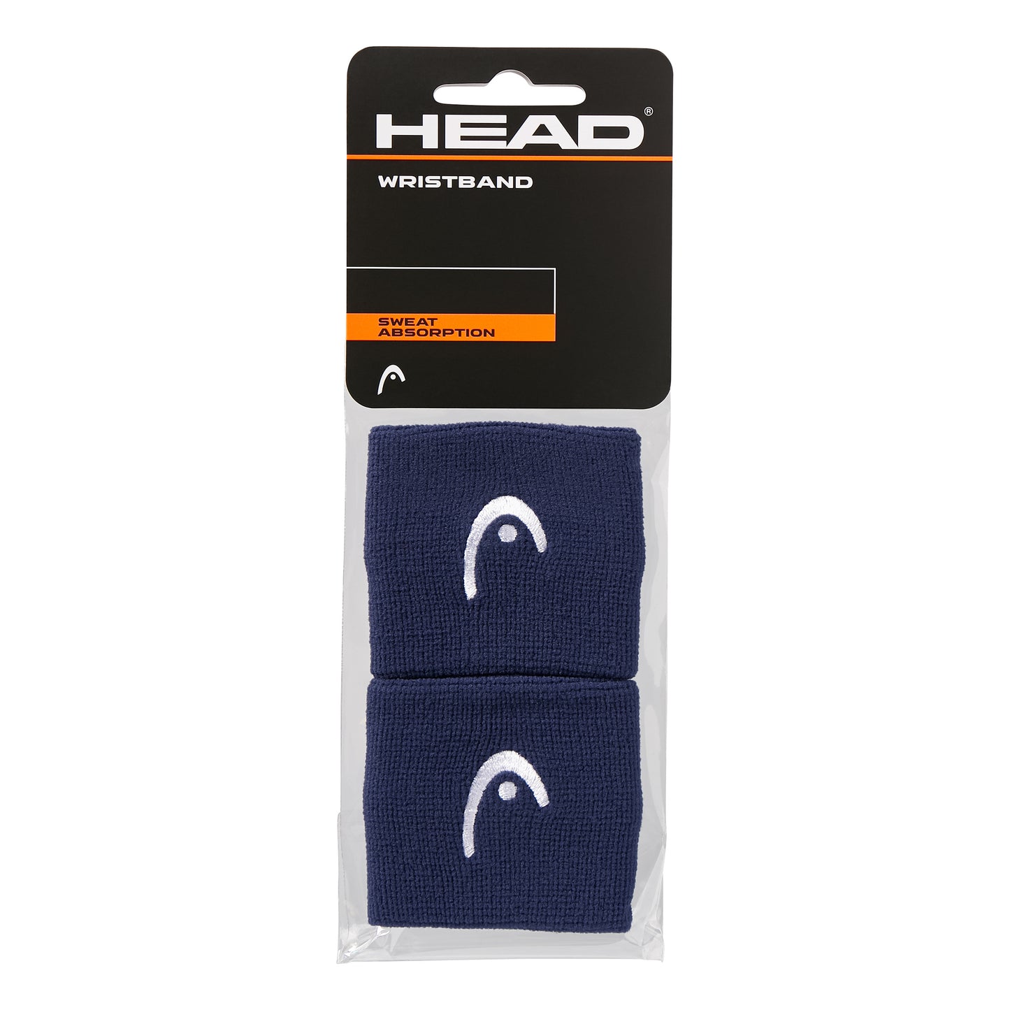 HEAD 2,5in Zweetband Unisex - donkerblauw, wit HEAD 2,5in Zweetband Unisex - donkerblauw, wit