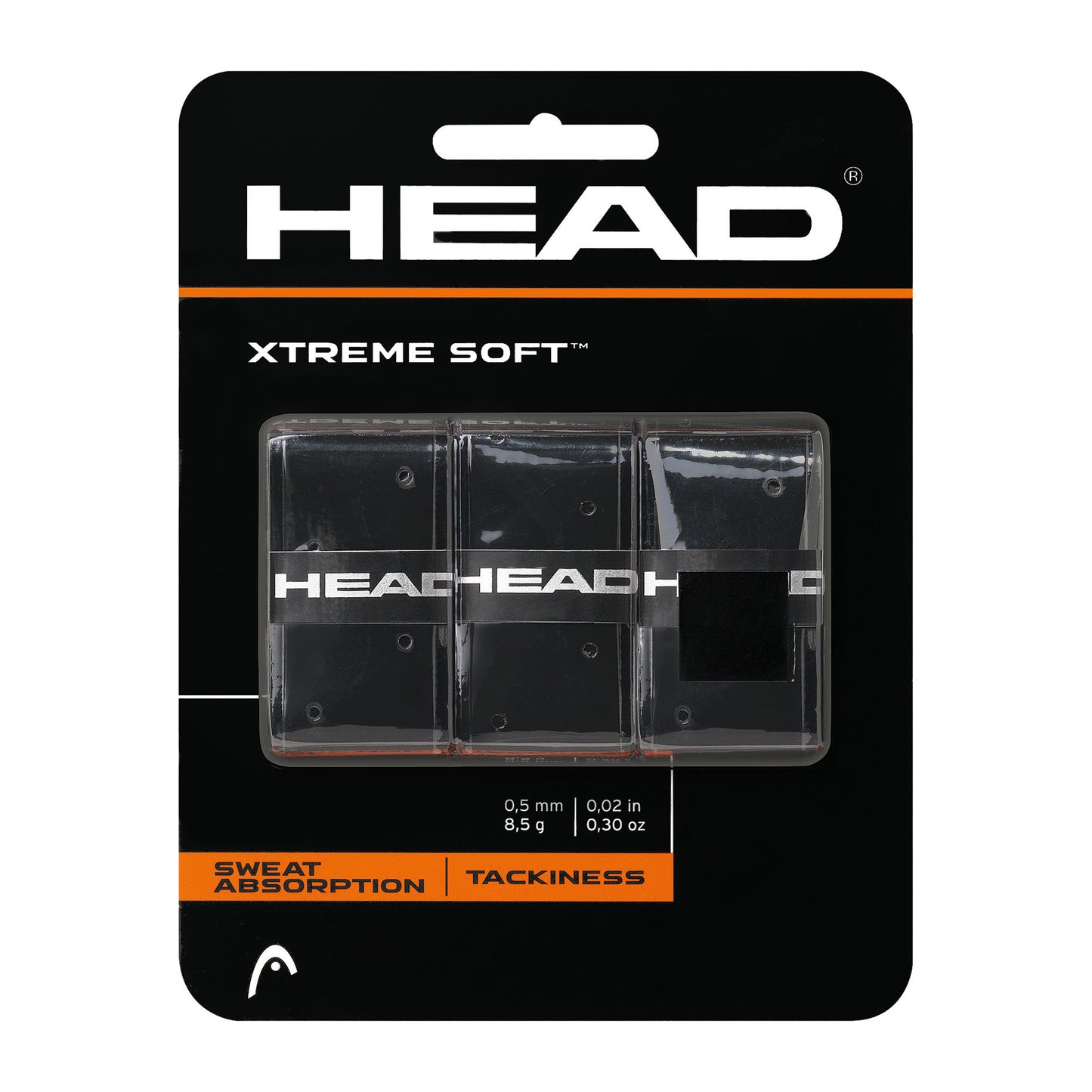 HEAD Xtreme Soft Verpakking 3 stuks - zwart HEAD Xtreme Soft Verpakking 3 stuks - zwart