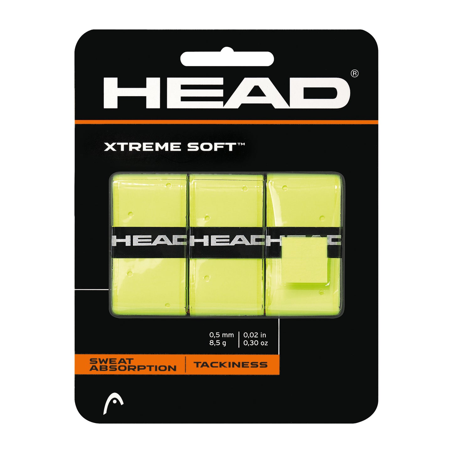 HEAD Xtreme Soft Verpakking 3 Stuks-Geel HEAD Xtreme Soft Verpakking 3 Stuks-Geel