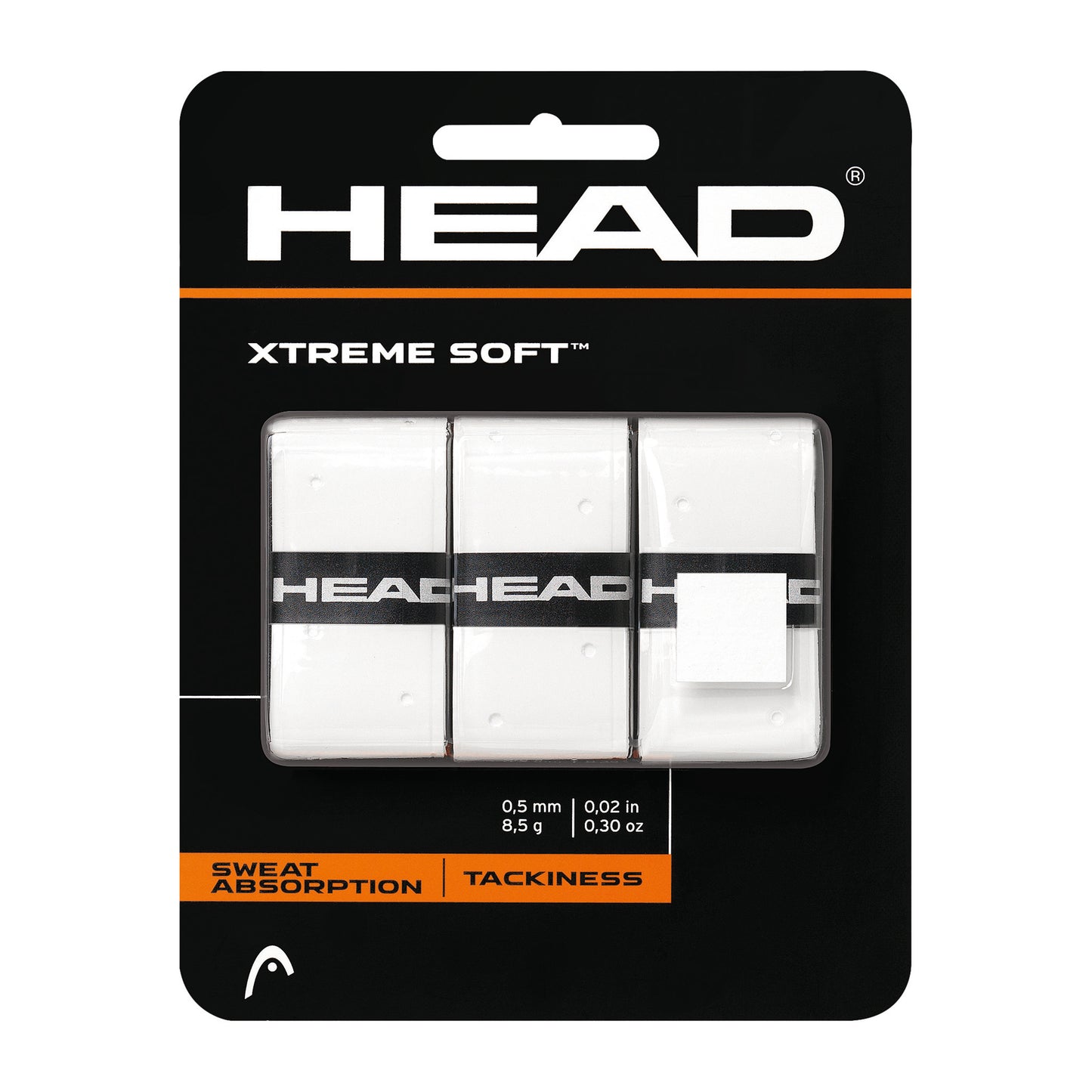 HEAD Xtreme Soft Verpakking 3 stuks - wit HEAD Xtreme Soft Verpakking 3 stuks - wit