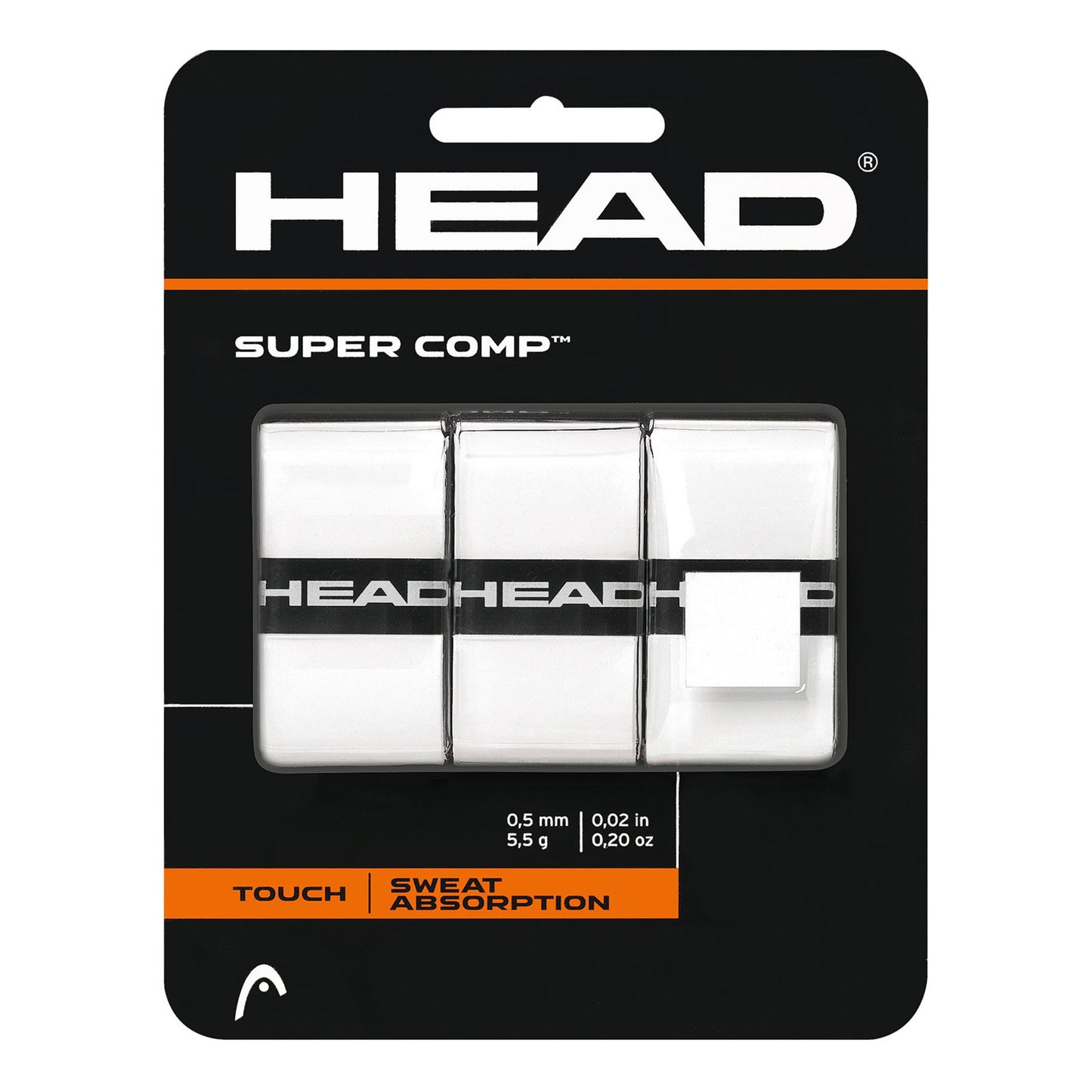 HEAD Super Comp Verpakking 3 stuks - wit HEAD Super Comp Verpakking 3 stuks - wit