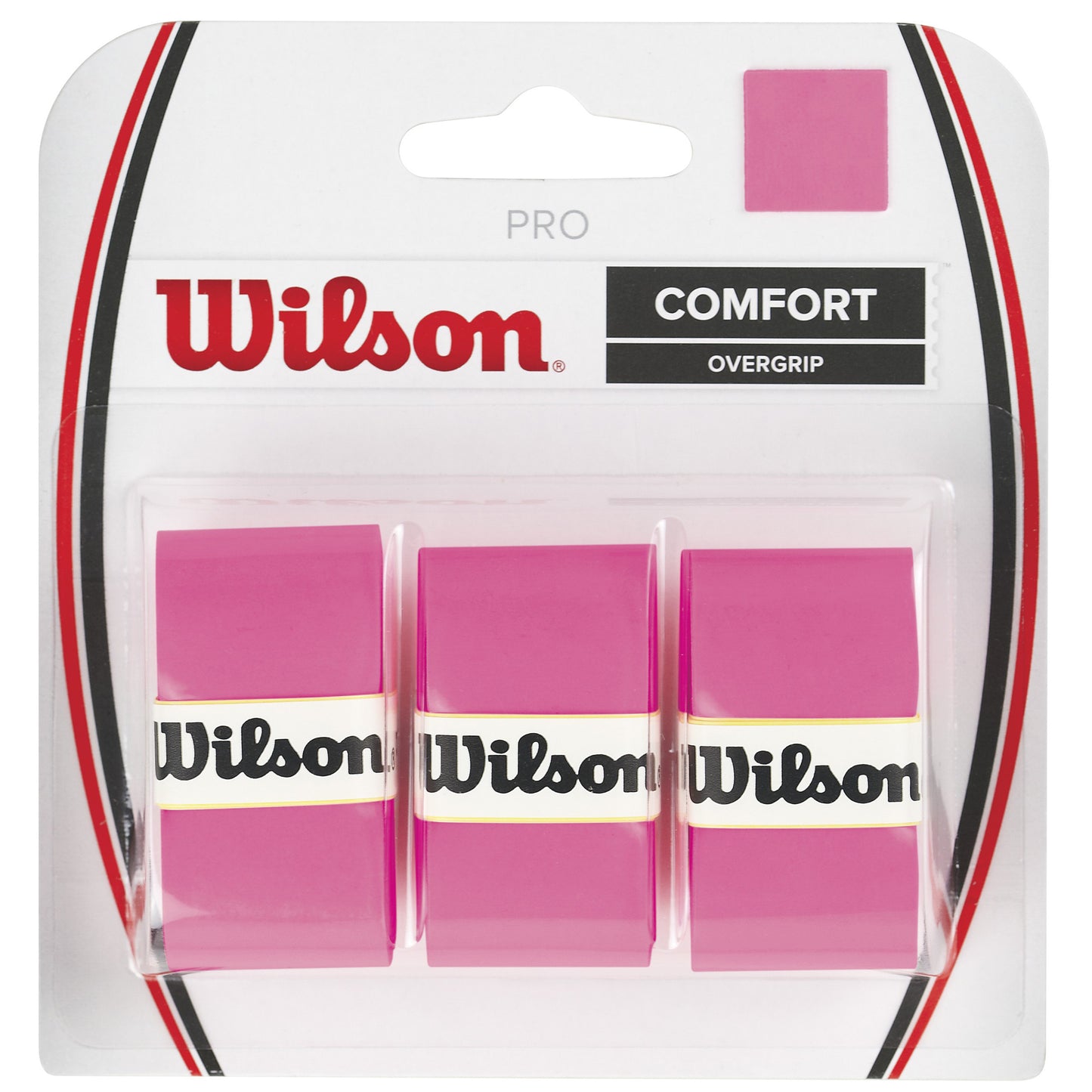 Wilson Pro Overgrip Pack De 3-Pink Wilson Pro Overgrip Pack De 3-Pink