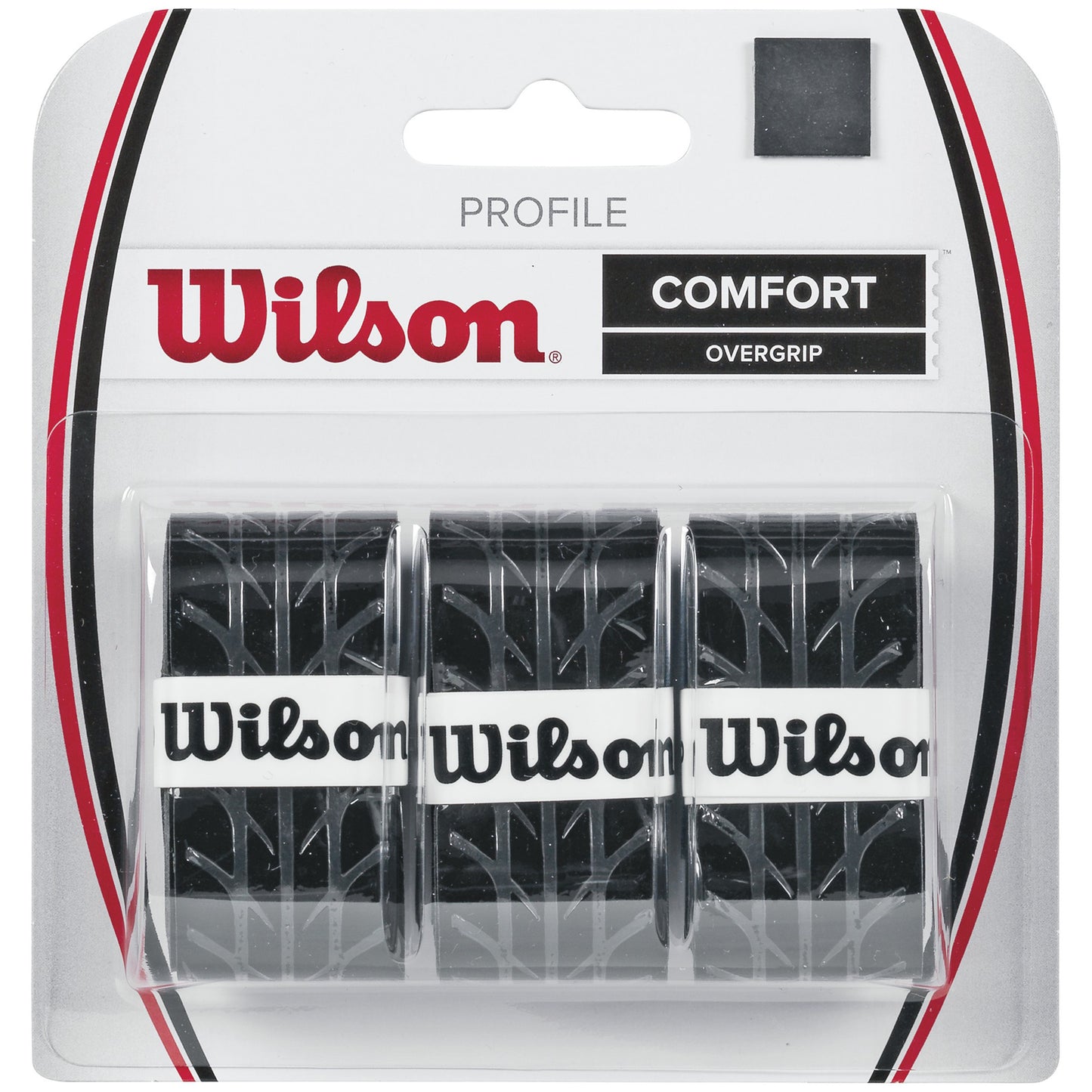 Wilson Profile Overgrip Verpakking 3 Stuks-Zwart Wilson Profile Overgrip Verpakking 3 Stuks-Zwart