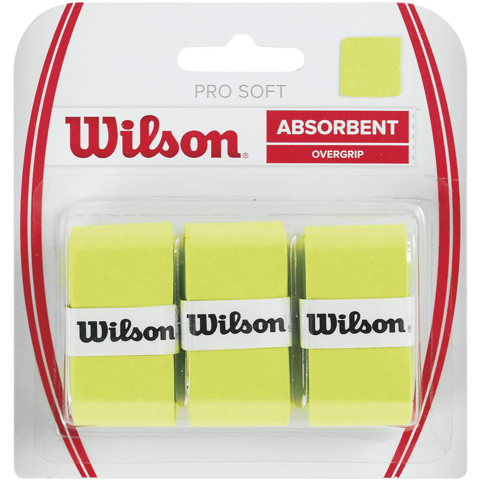 Wilson Soft Overgrip Verpakking 3 Stuks-Groen Wilson Soft Overgrip Verpakking 3 Stuks-Groen