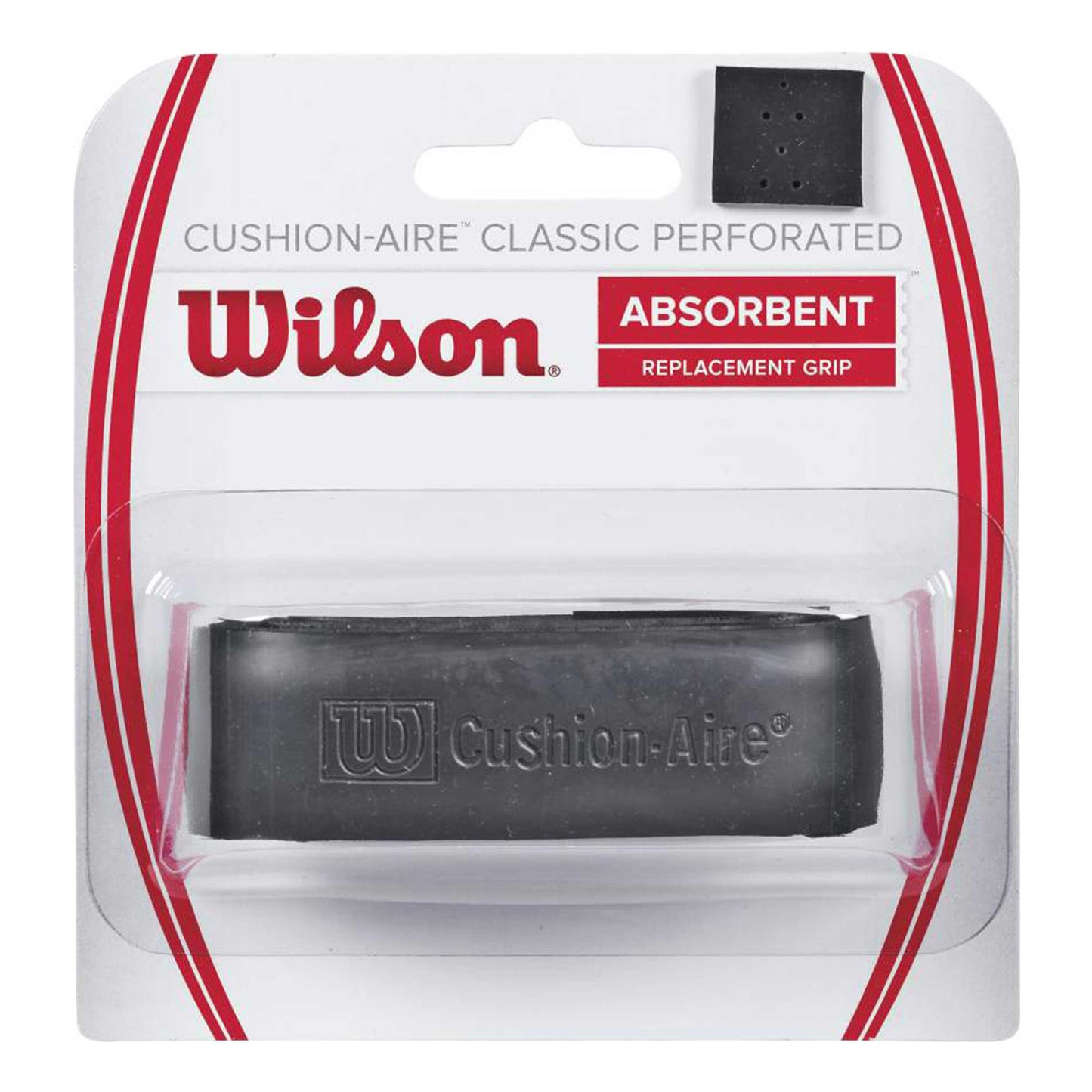 Wilson Cushion-Aire Classic Perforated Pack 1 Unité-Noir Wilson Cushion-Aire Classic Perforated Pack 1 Unité-Noir