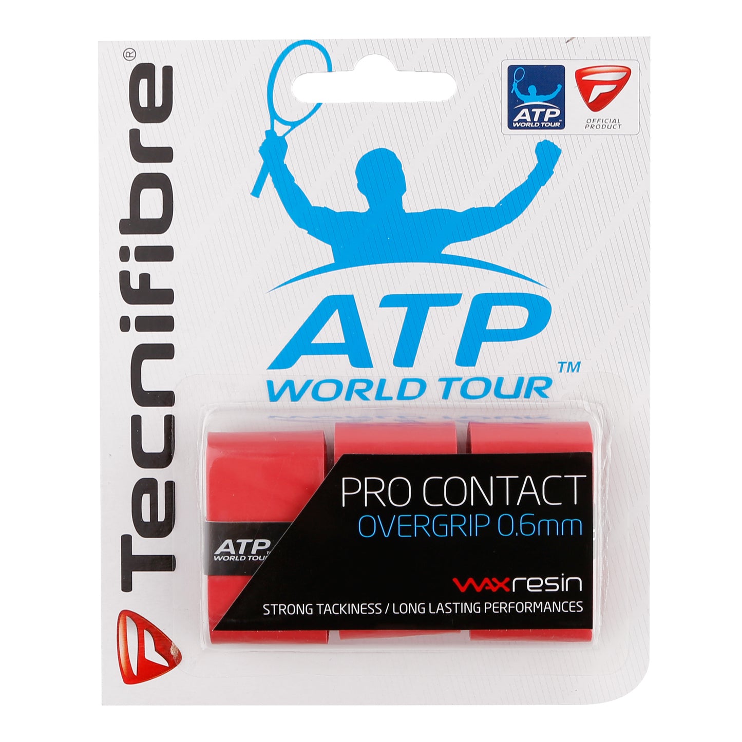 Tecnifibre Contact Pro 3er Pack De 3-Rouge Tecnifibre Contact Pro 3er Pack De 3-Rouge