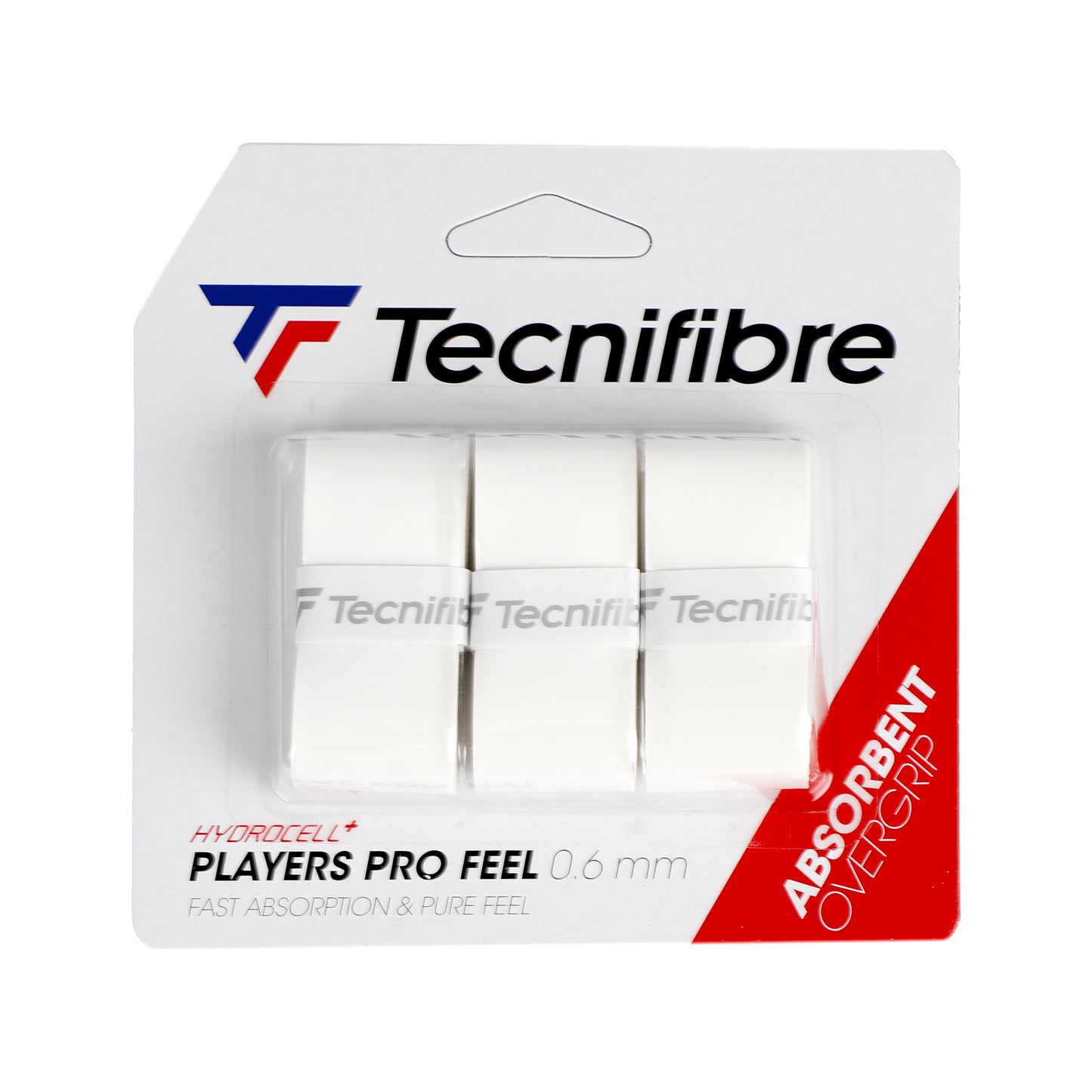 Tecnifibre Player Pro Feel Verpakking 3 Stuks-Wit Tecnifibre Player Pro Feel Verpakking 3 Stuks-Wit