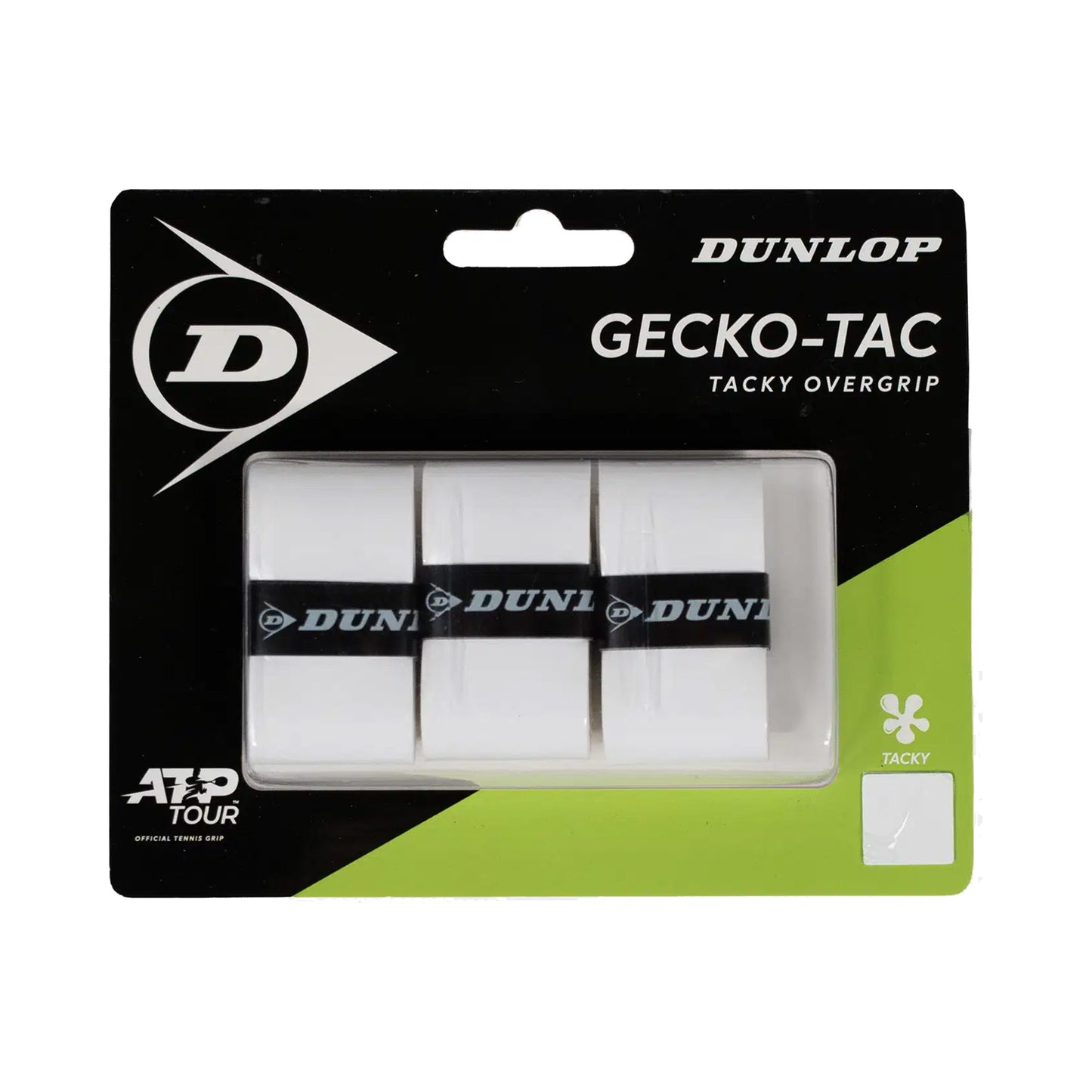Dunlop Gecko-Tac Pack de 3 - blanc Dunlop Gecko-Tac Pack de 3 - blanc