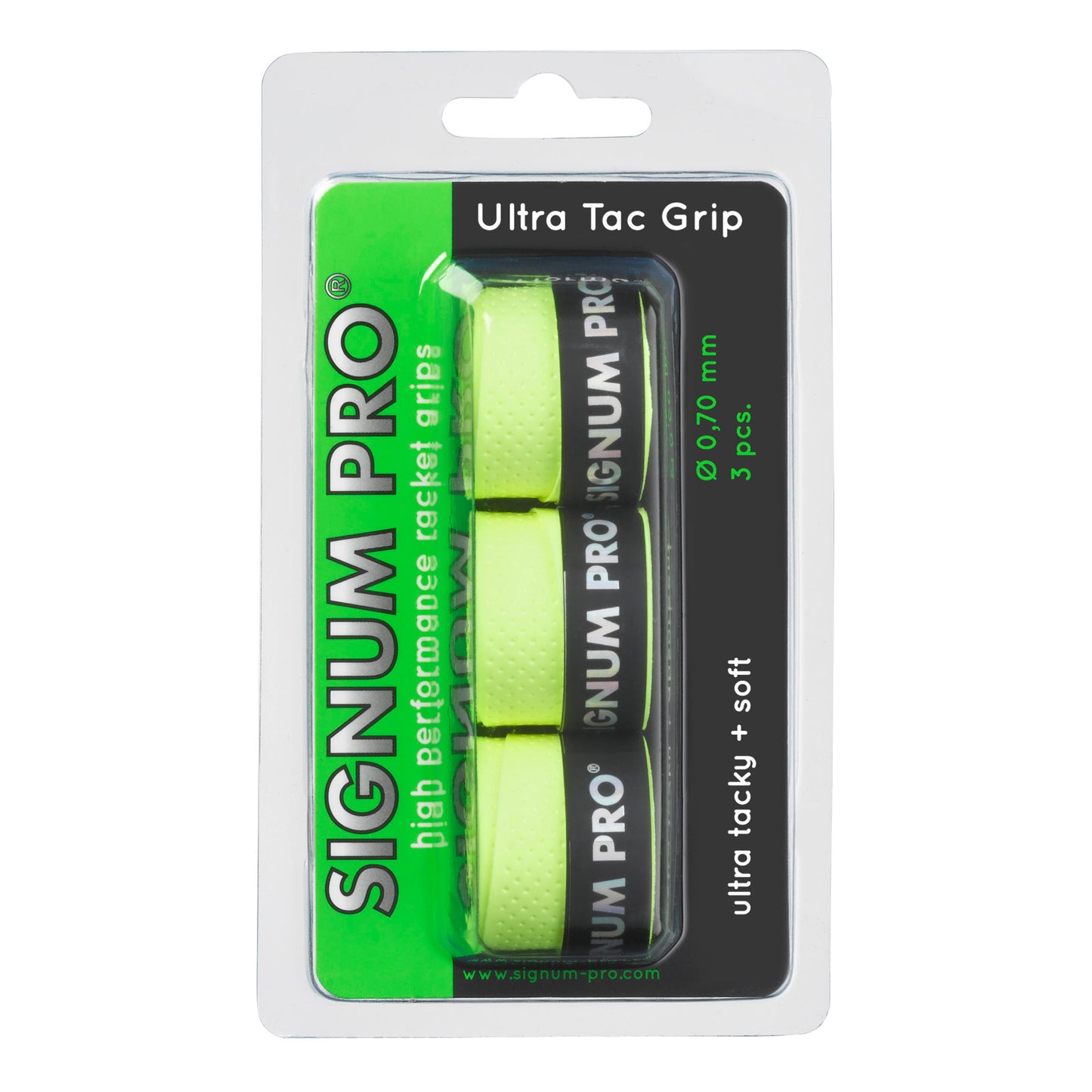 Signum Pro Ultra Tac Grip Verpakking 3 stuks - geel Signum Pro Ultra Tac Grip Verpakking 3 stuks - geel