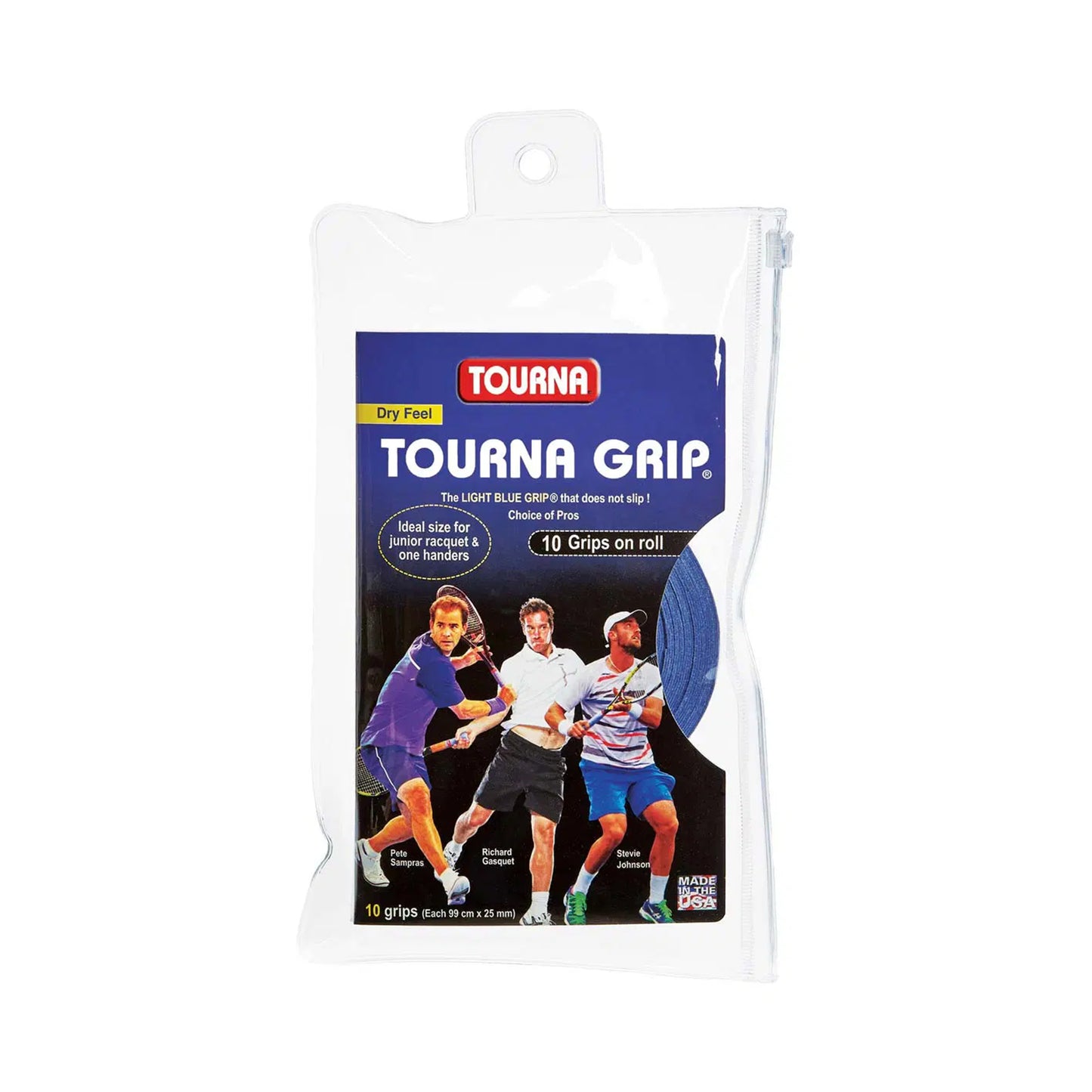 Tourna Grip Standard Verpakking 10 Stuks-Blauw Tourna Grip Standard Verpakking 10 Stuks-Blauw
