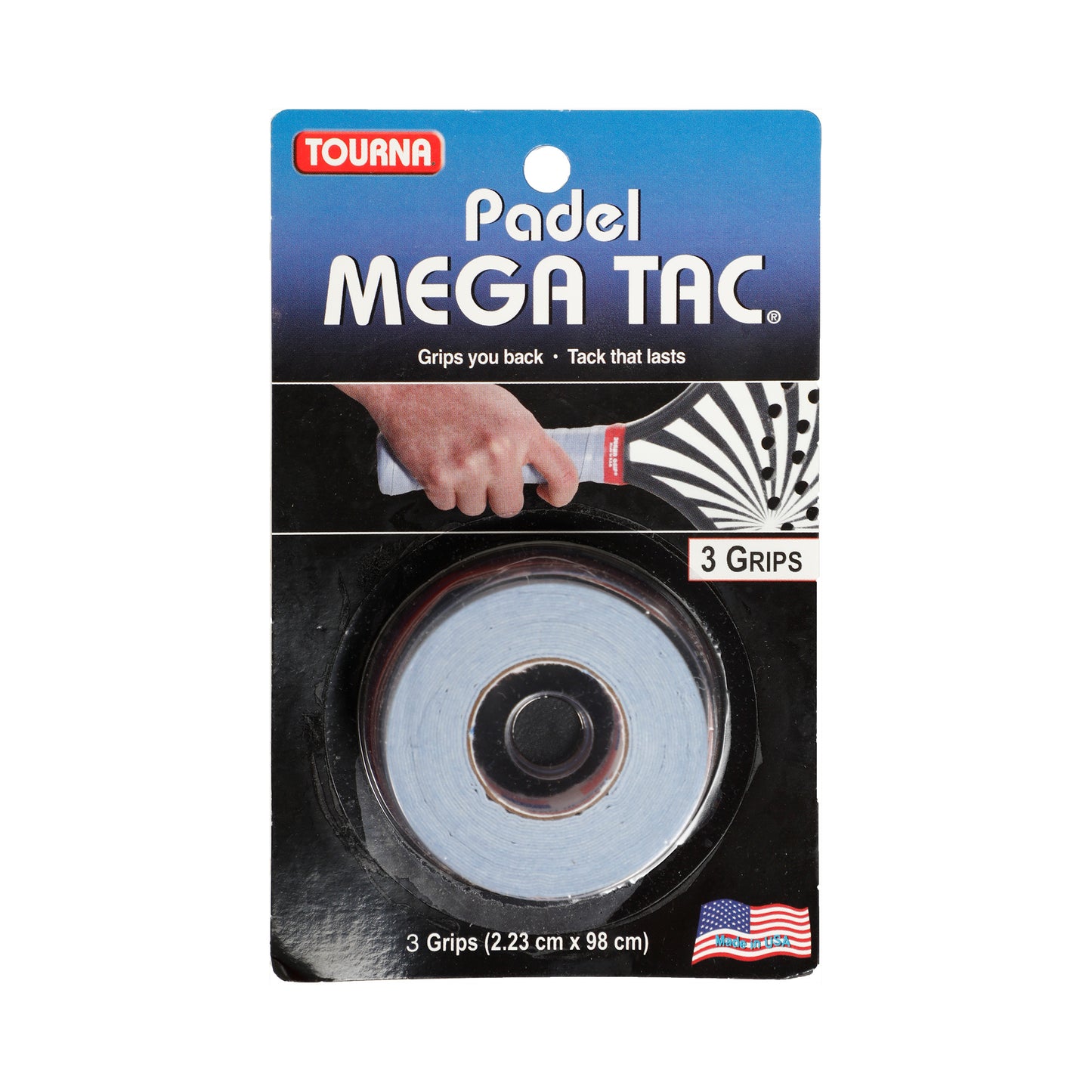 Tourna Padel Mega Tac Verpakking 3 Stuks-Blauw Tourna Padel Mega Tac Verpakking 3 Stuks-Blauw