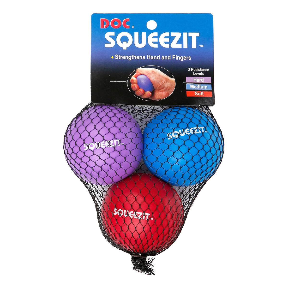 Tourna Squeez It Balle Pack De 3-Bleu,Violet Tourna Squeez It Balle Pack De 3-Bleu,Violet