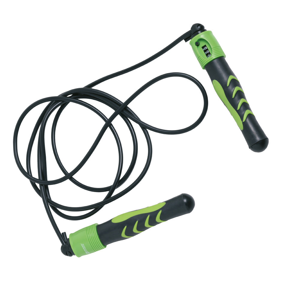 Schildkröt Fitness Corde À Sauter Avec Compte-tour-Vert,Noir Schildkröt Fitness Corde À Sauter Avec Compte-tour-Vert,Noir