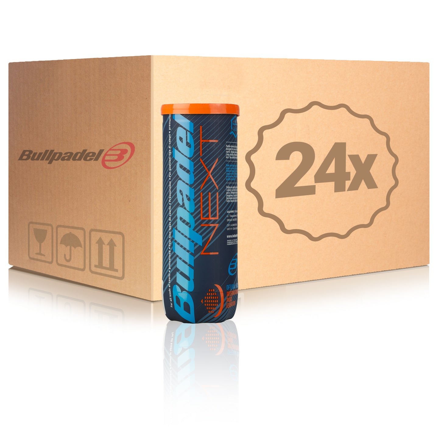 Bullpadel 24x verpakking 3 stuks FIP Next Pro In een doos Bullpadel 24x verpakking 3 stuks FIP Next Pro In een doos