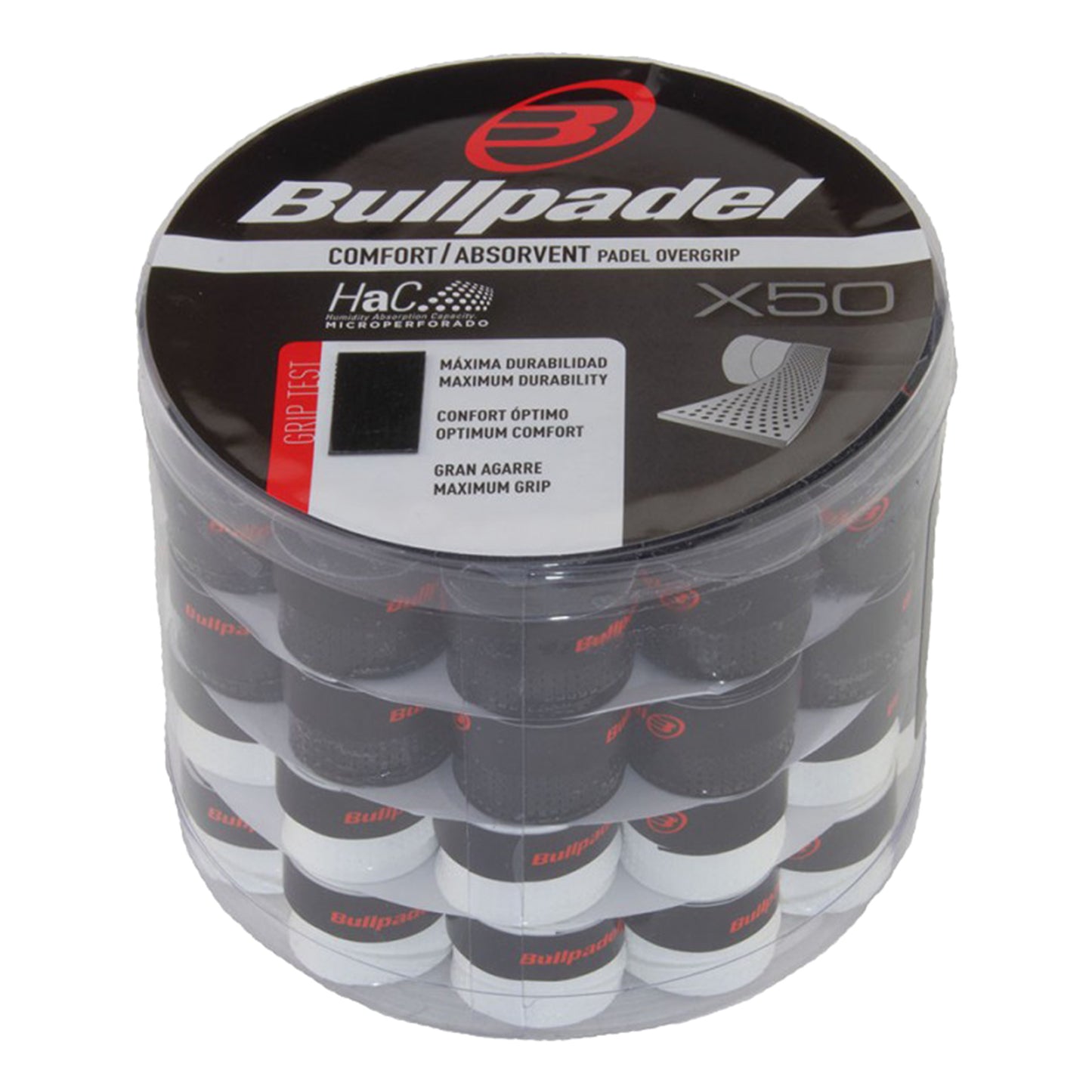 Bullpadel Box 50 Stuks-Zwart,Wit Bullpadel Box 50 Stuks-Zwart,Wit
