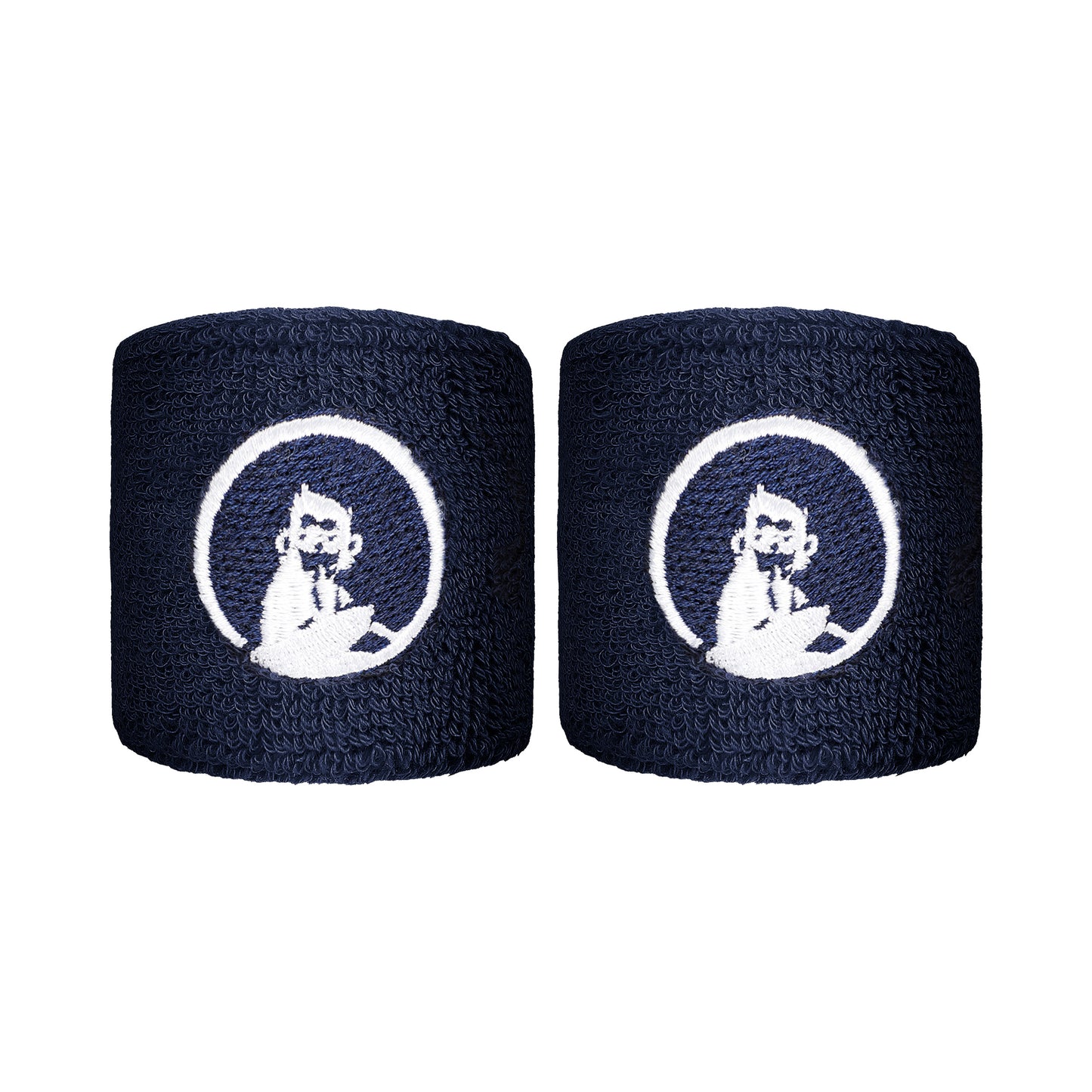 Quiet Please Zweetband Verpakking 2 stuks kort - blauw Quiet Please Zweetband Verpakking 2 stuks kort - blauw