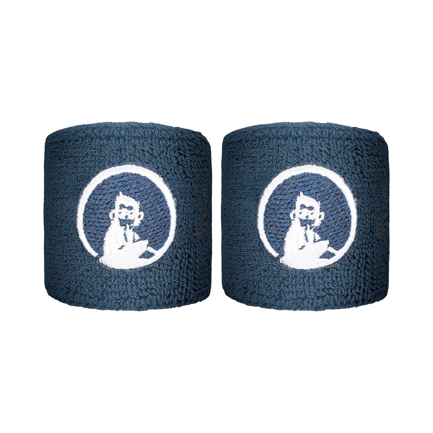 Quiet Please Poignet Pack de 2 unités court - bleu gris, blanc Quiet Please Poignet Pack de 2 unités court - bleu gris, blanc