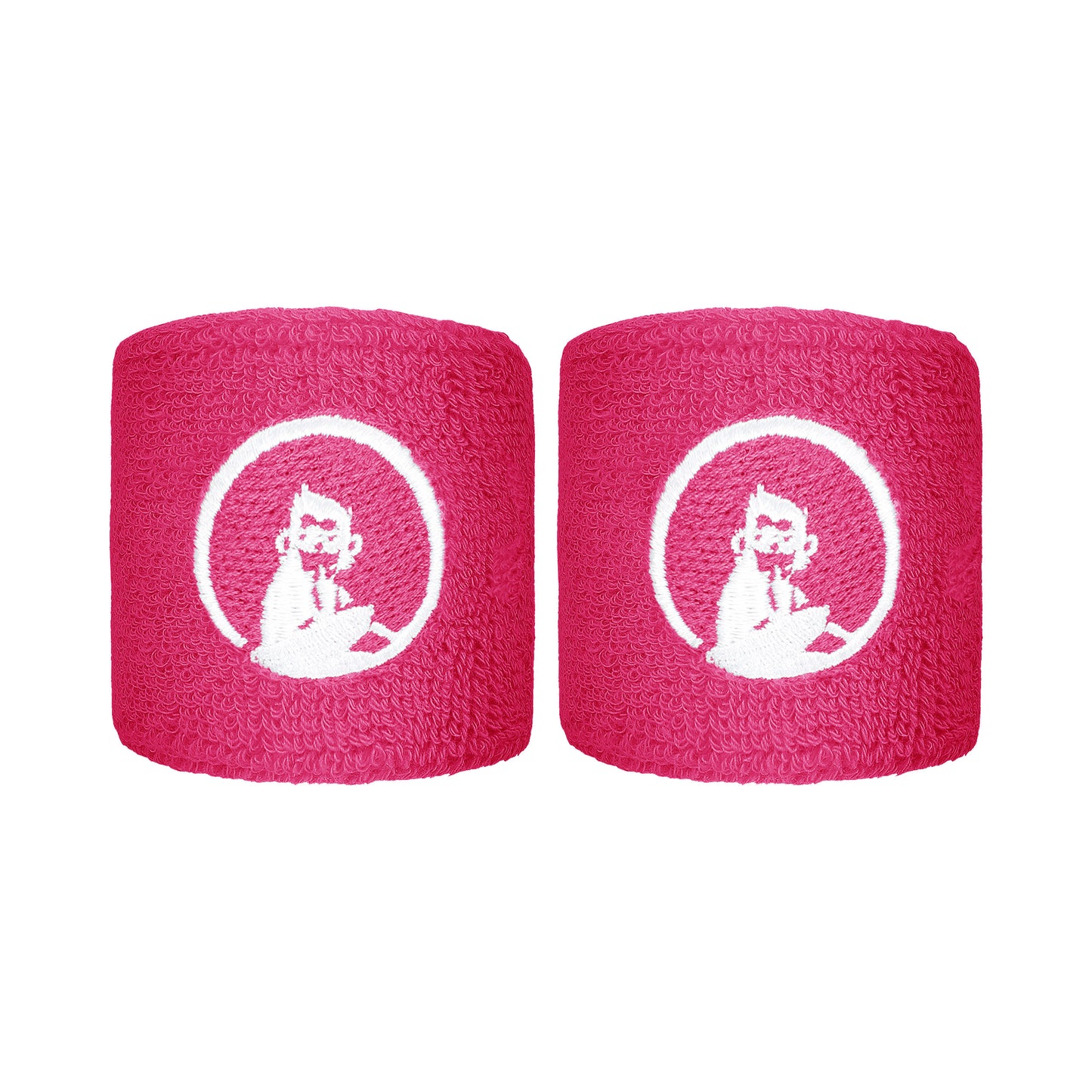 Quiet Please Zweetband Verpakking 2 stuks kort - roze Quiet Please Zweetband Verpakking 2 stuks kort - roze