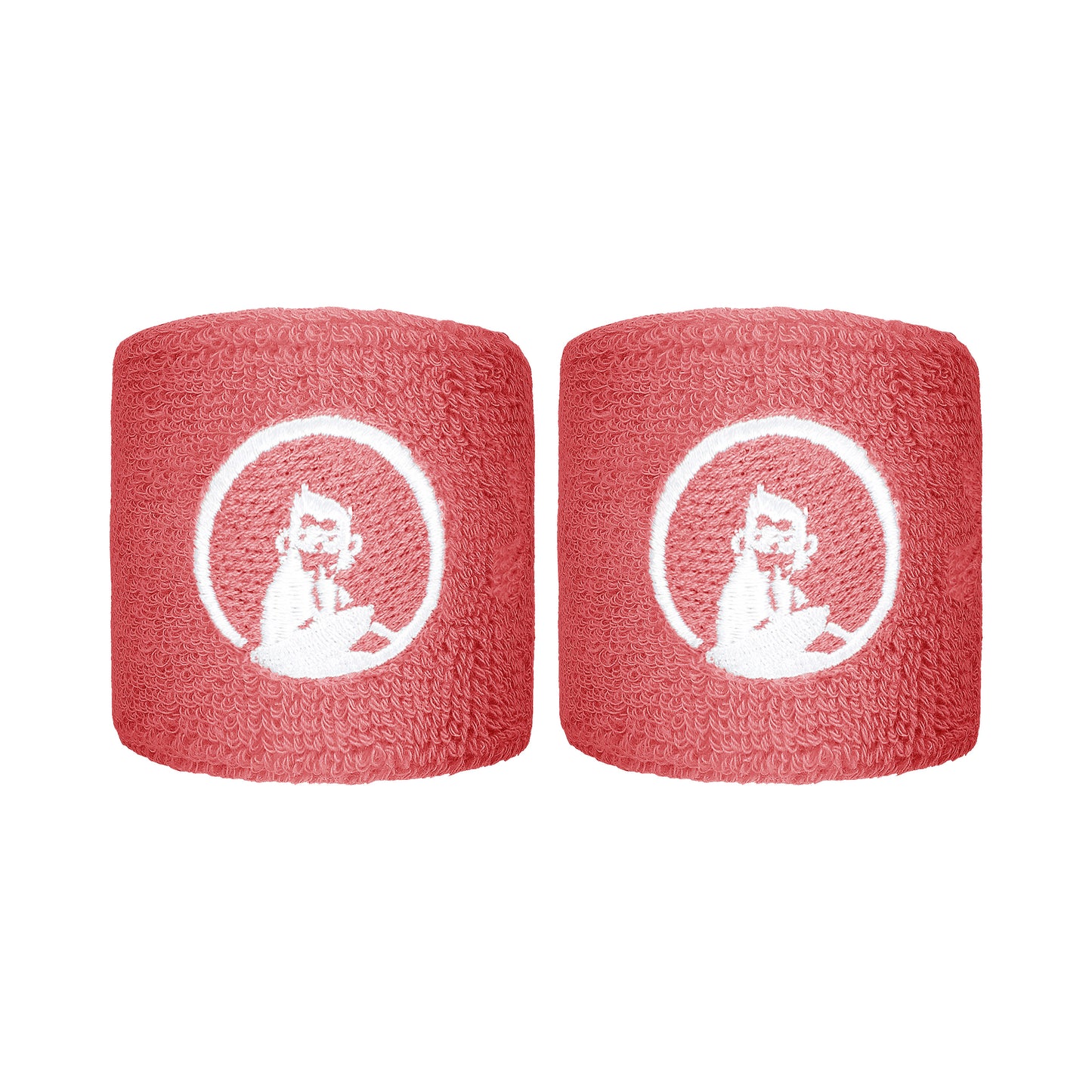 Quiet Please Poignet Pack de 2 unités court - corail, blanc Quiet Please Poignet Pack de 2 unités court - corail, blanc