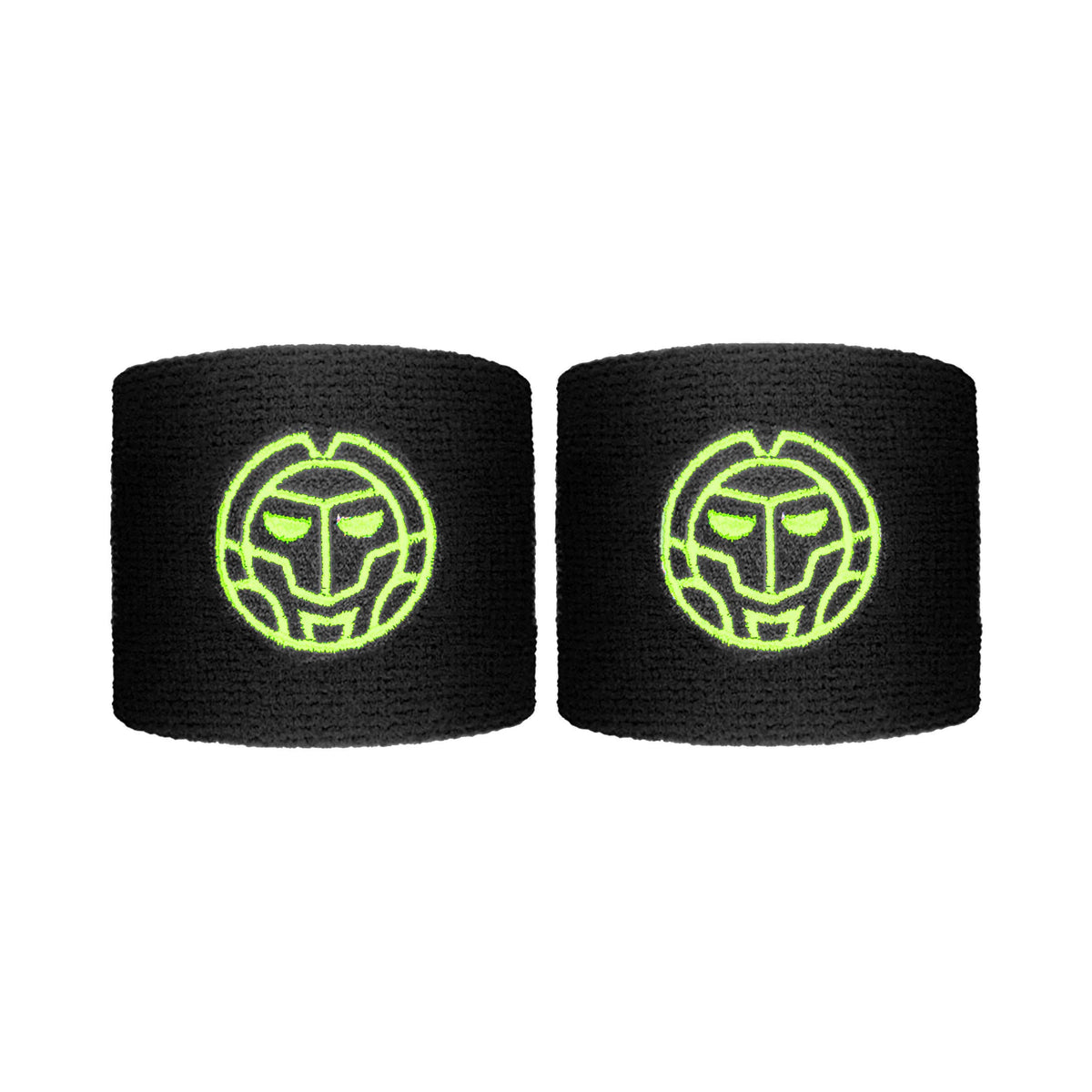 BIDI BADU Night Flash Zweetband Verpakking 2 stuks kort - zwart, neongeel BIDI BADU Night Flash Zweetband Verpakking 2 stuks kort - zwart, neongeel