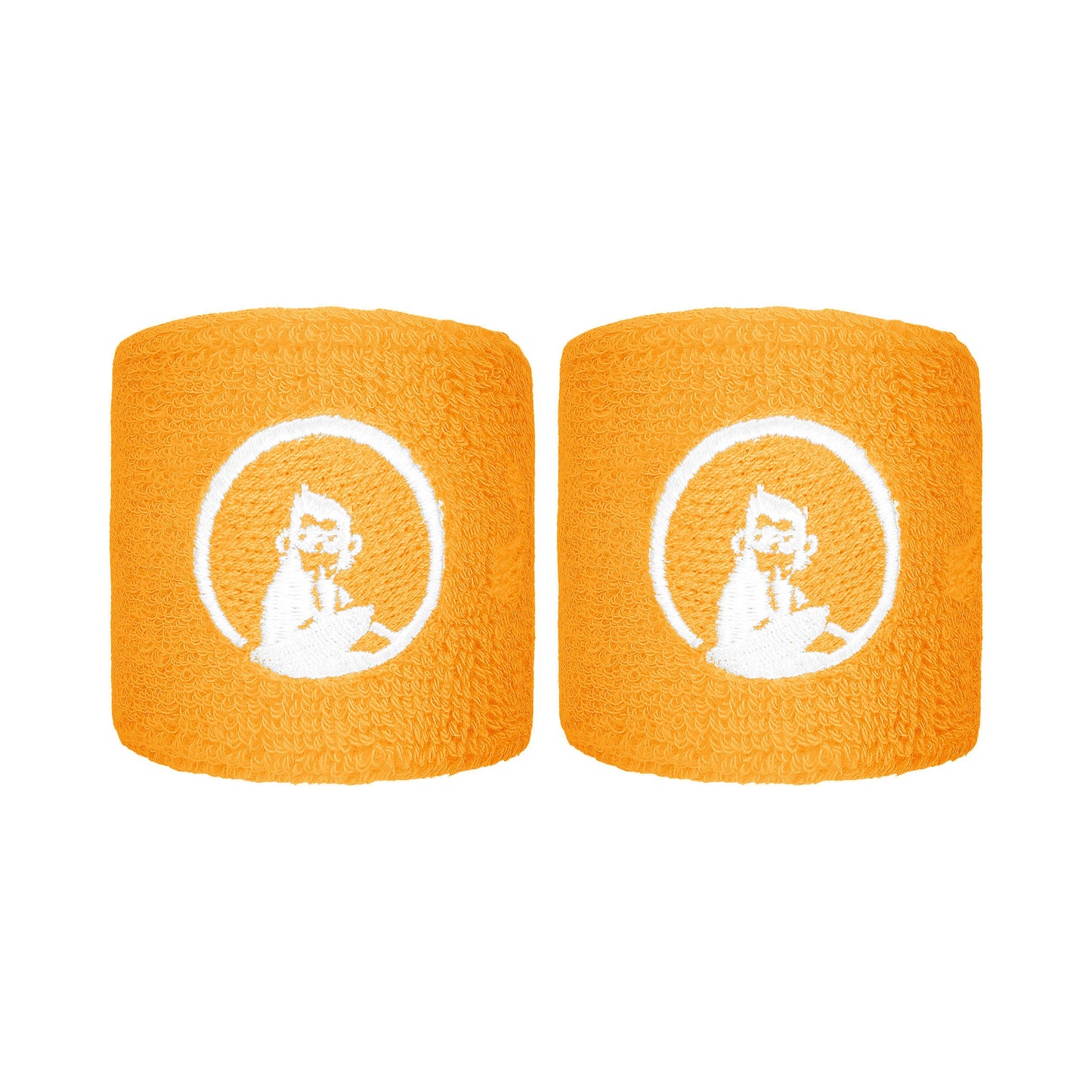 Quiet Please Glow Zweetband Verpakking 2 stuks kort - oranje Quiet Please Glow Zweetband Verpakking 2 stuks kort - oranje