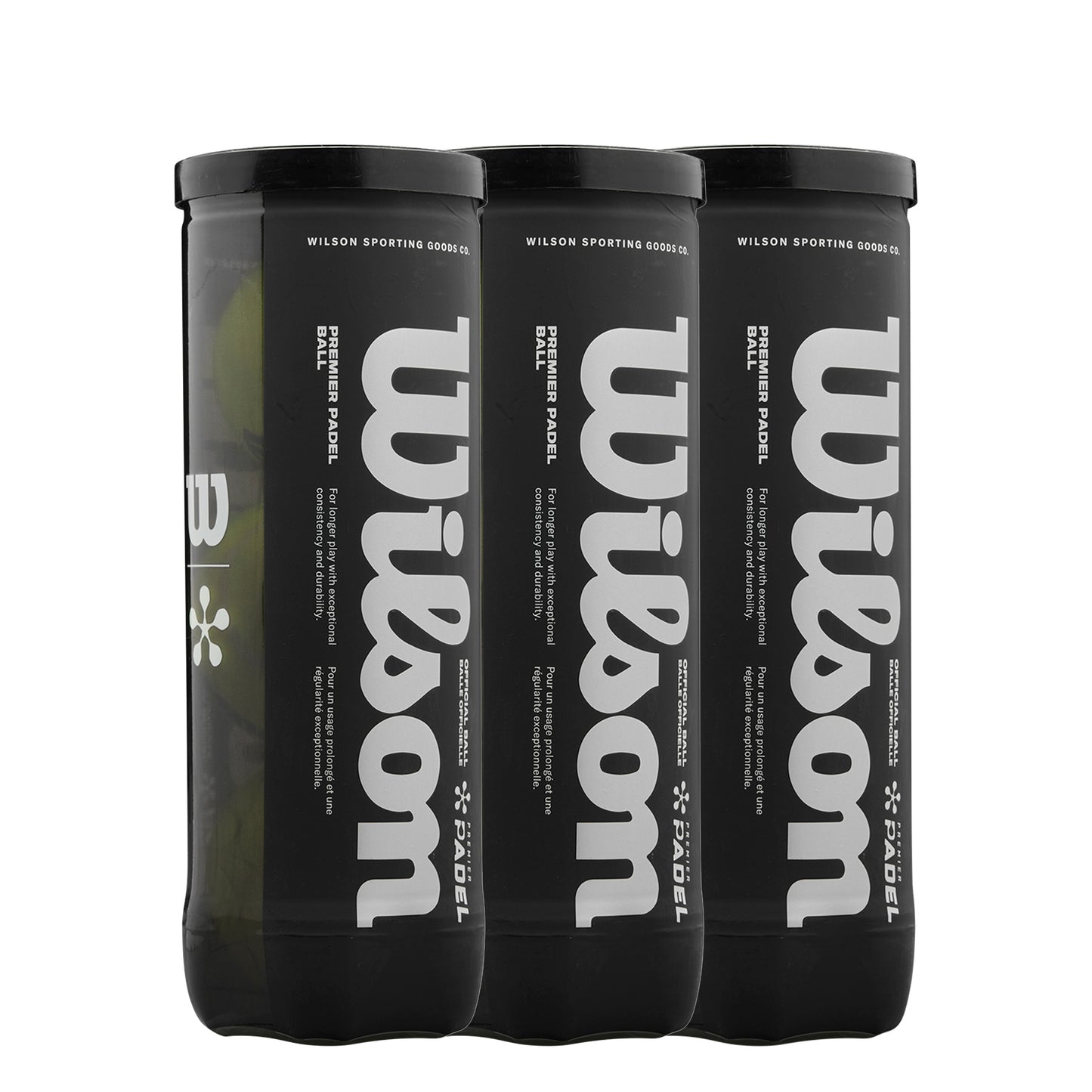 Wilson 3 Tubes de 3 Premier Padel X3 Wilson 3 Tubes de 3 Premier Padel X3