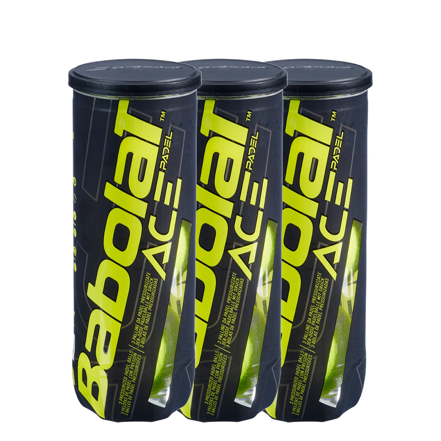 Babolat 3x verpakking 3 stuks Ace Padel X3 Babolat 3x verpakking 3 stuks Ace Padel X3