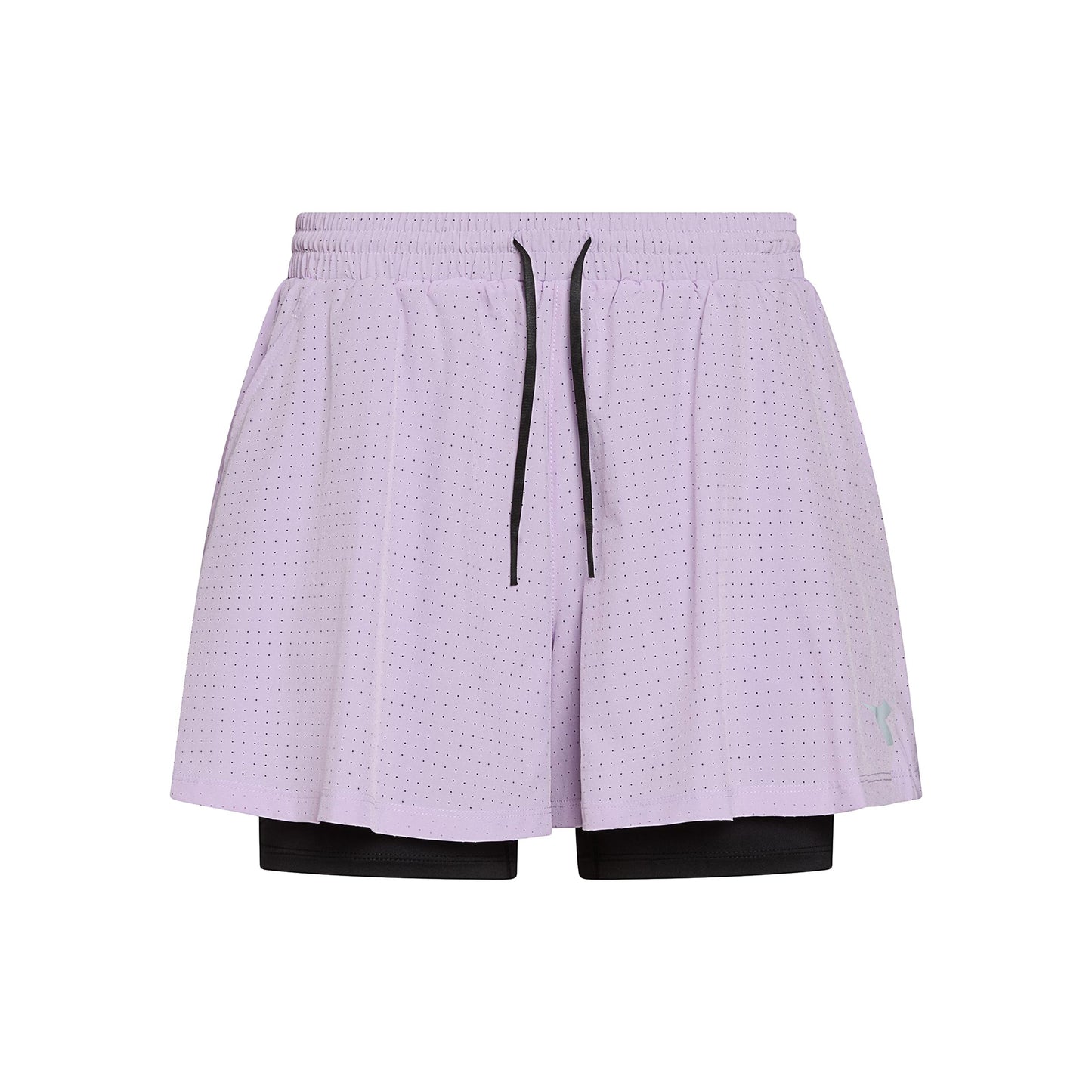 Diadora 2in1 Shorts Dames - mauve Diadora 2in1 Shorts Dames - mauve