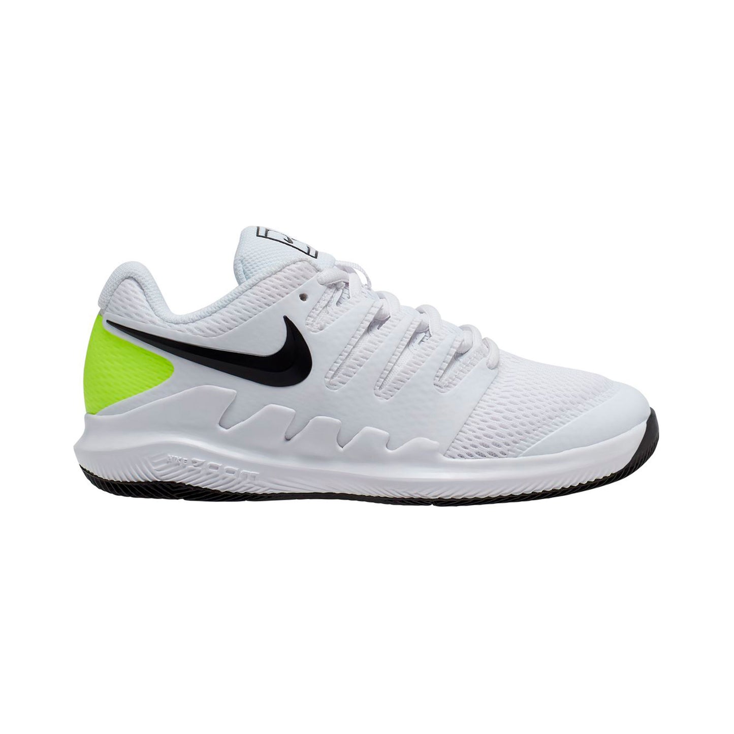 Nike Vapor X Chaussures toutes surfaces Enfants-blanc, vert fluo