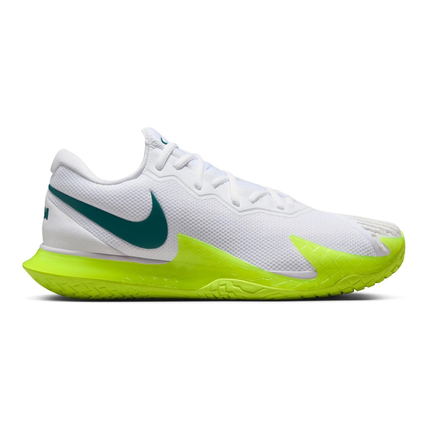 Nike Zoom Vapor Cage 4 Rafa AC Allcourt Schoen Heren-Wit,Neongeel