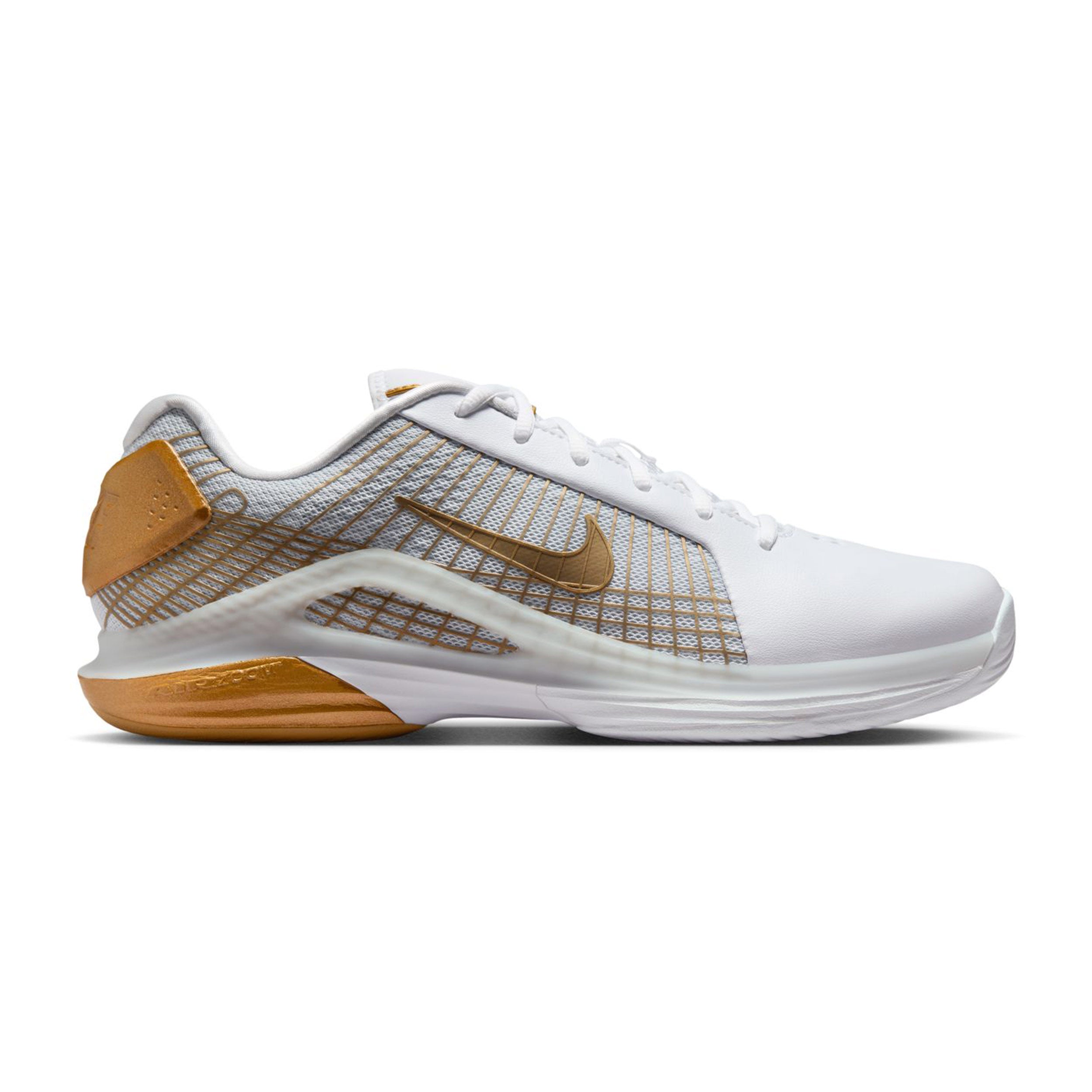 Nike Vapor 12 Hypersmash Allcourt schoen Heren - wit, goud