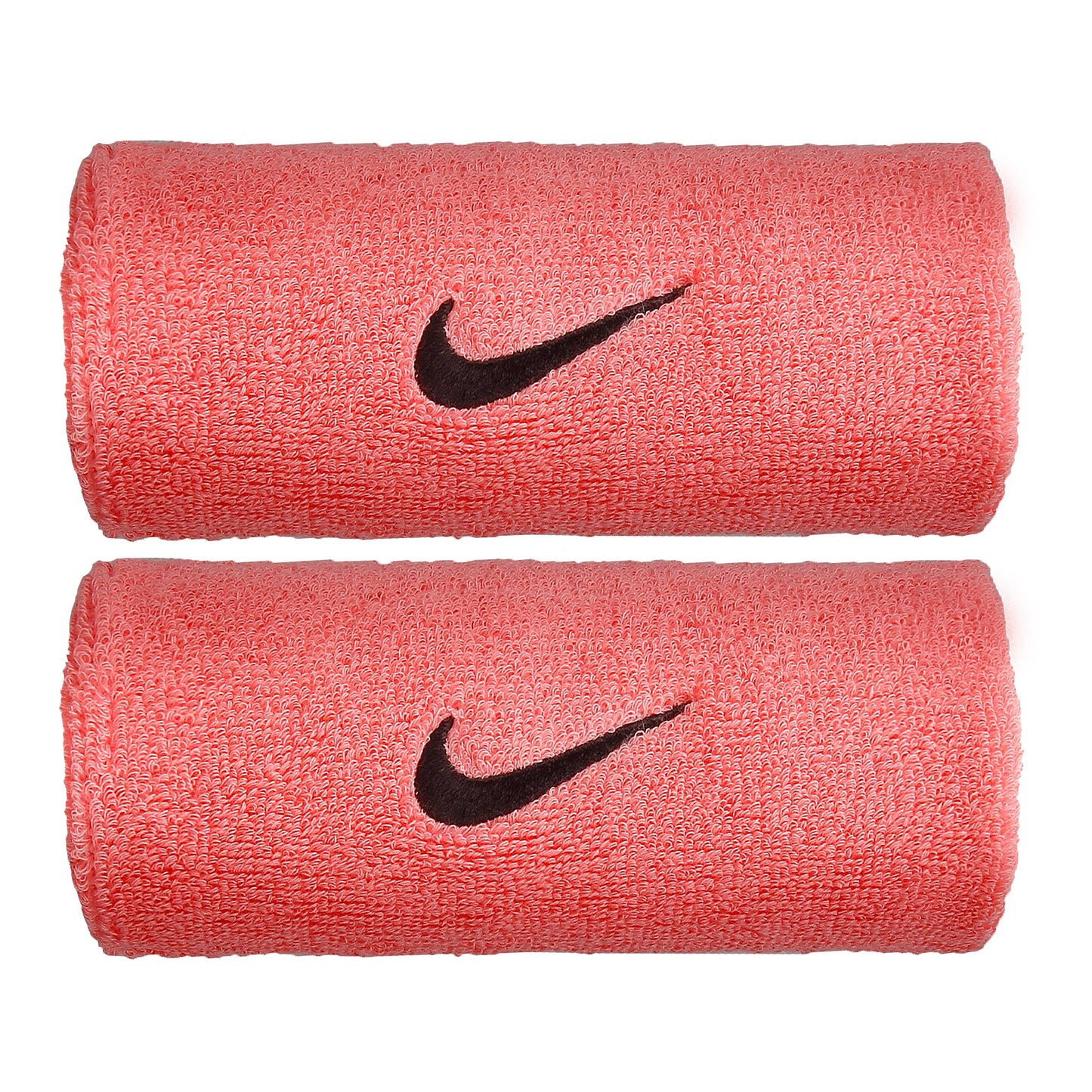 Nike Swoosh Doublewide Poignet Pack de 2 unités Unisex - rosé, noir