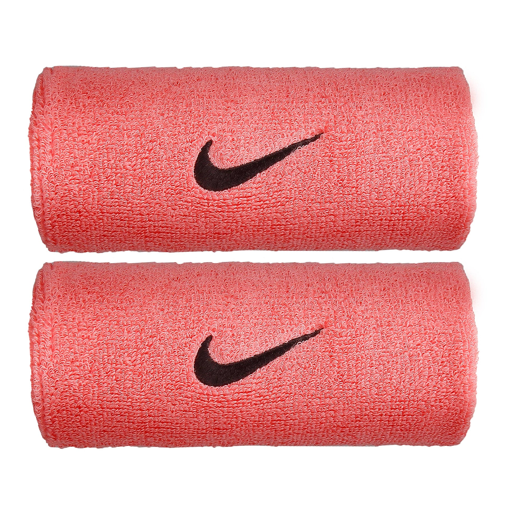 Nike Swoosh Doublewide Poignet Pack de 2 unités Unisex - rosé, noir