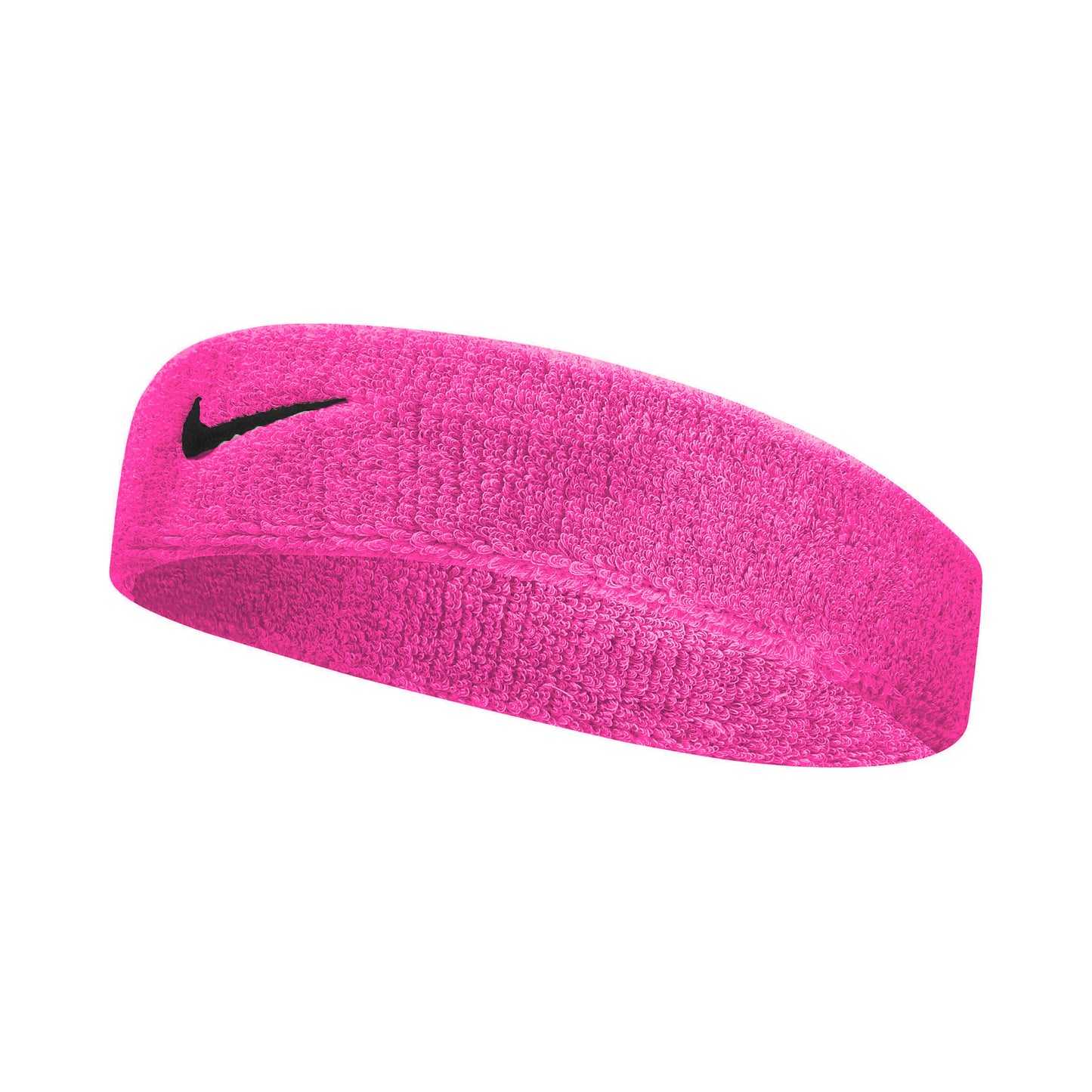 Nike Swoosh Hoofdband Unisex - neonroze, zwart