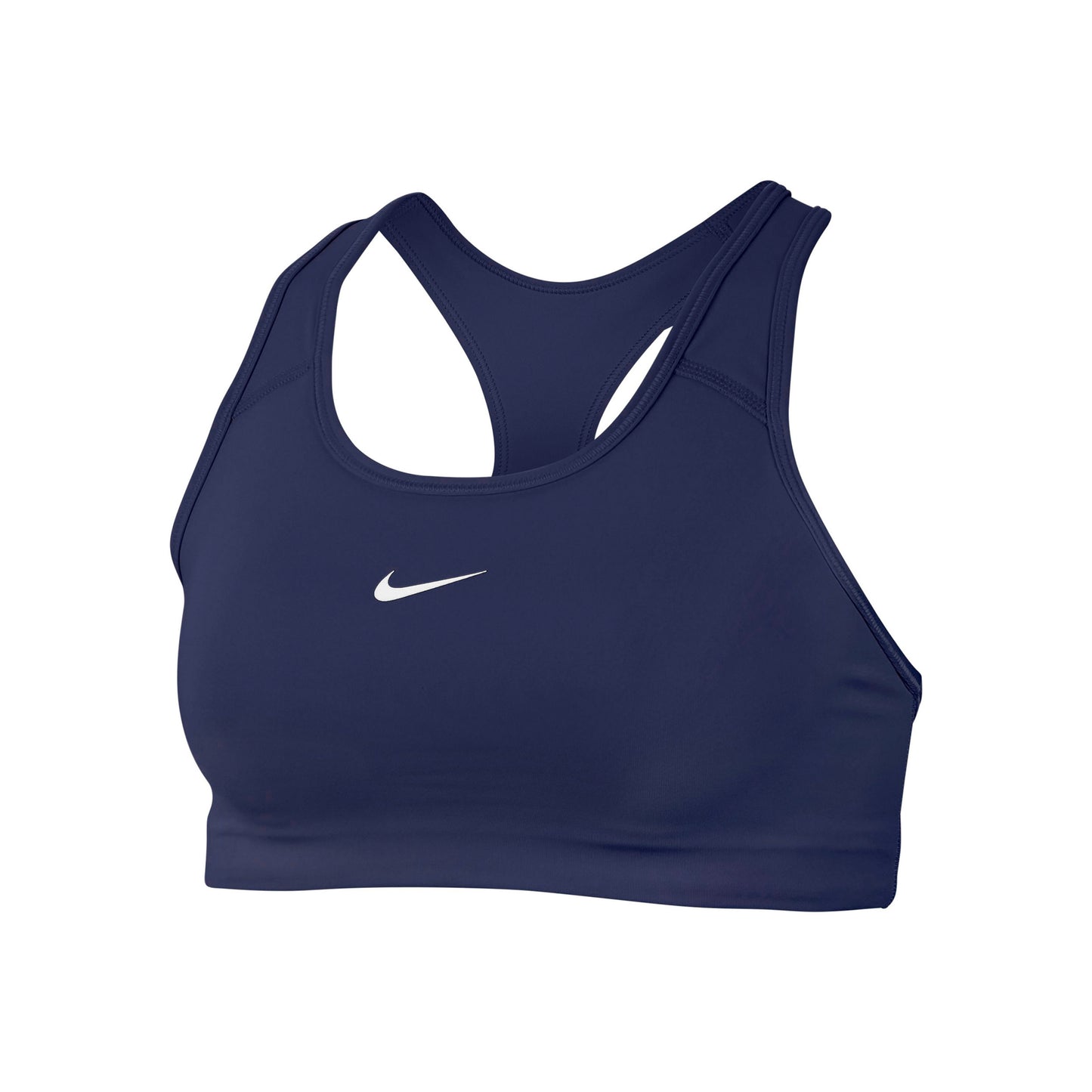 Nike Dri-Fit Swoosh Sport-bh Dames - donkerblauw, wit