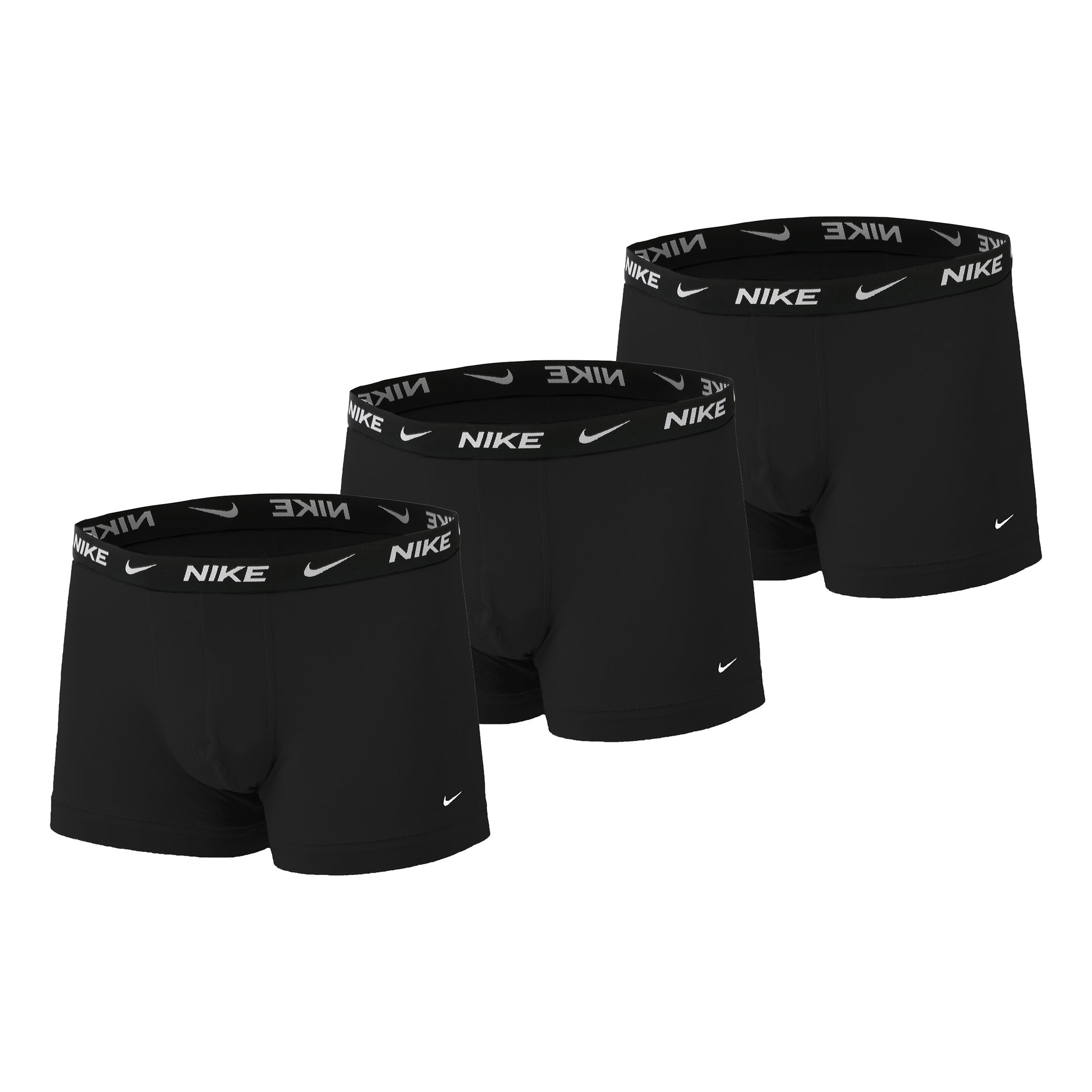Nike Everyday Cotton Strech Trunk Boxershort Verpakking 3 Stuks Heren-Zwart,Antraciet