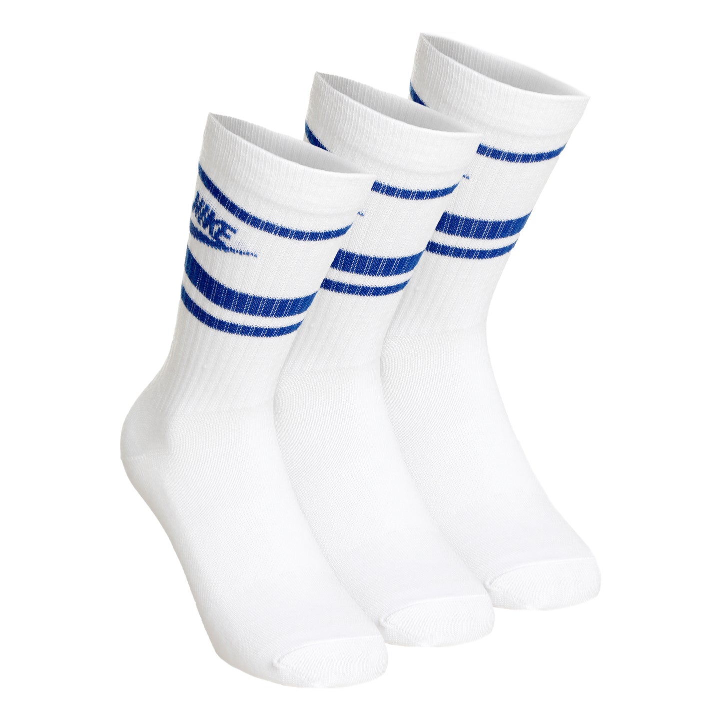 Nike Sportswear Essential Chaussettes de tennis Pack de 3 Unisex - blanc, bleu