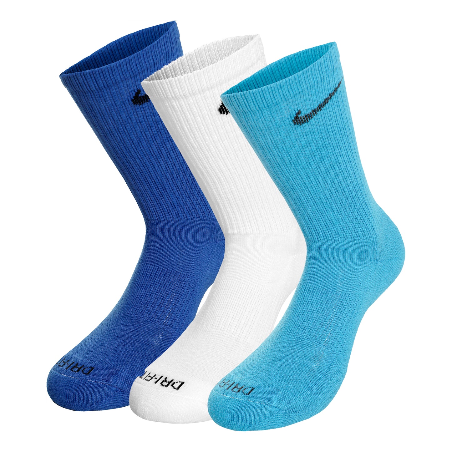 Nike Everyday Plus Cushioned Chaussettes de tennis Pack de 3 Unisex - bleu, blanc