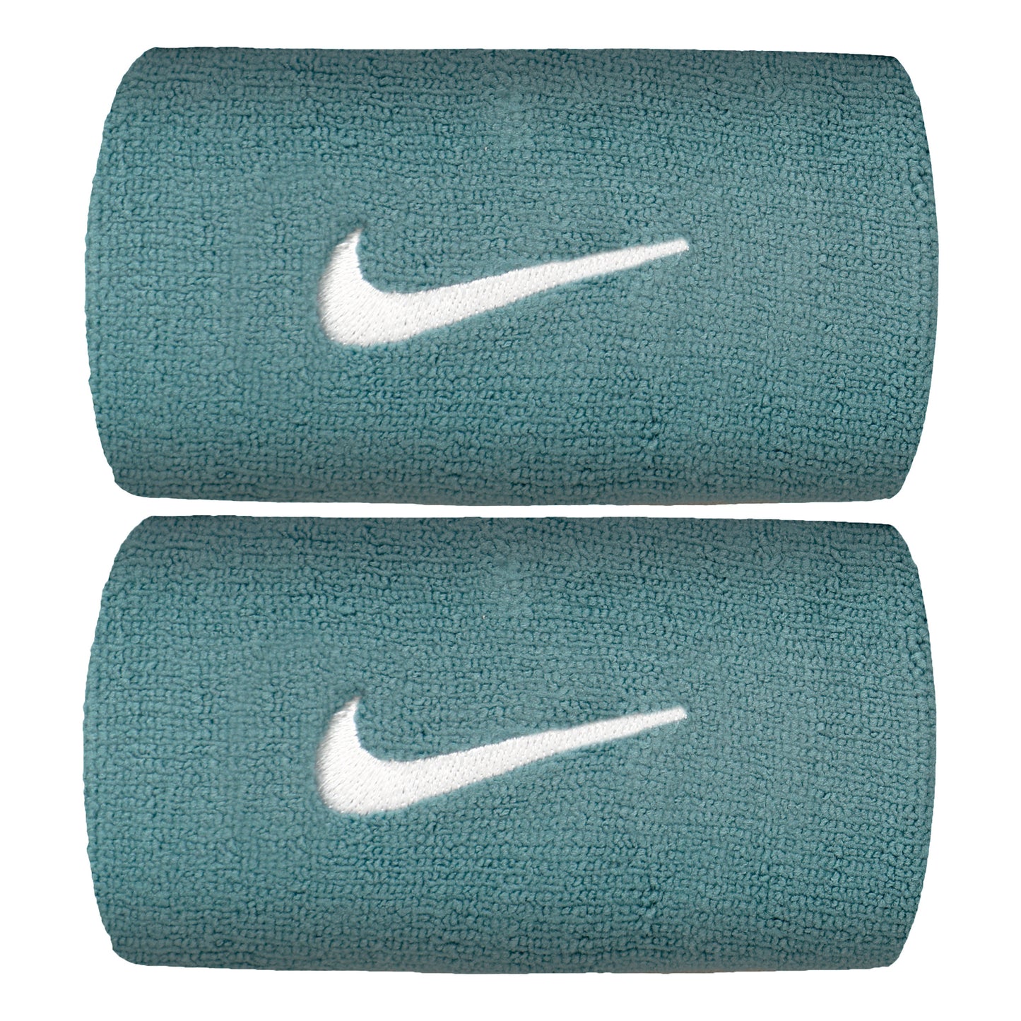 Nike Premier DW Zweetband Verpakking 2 stuks lang - petrolblauw, wit