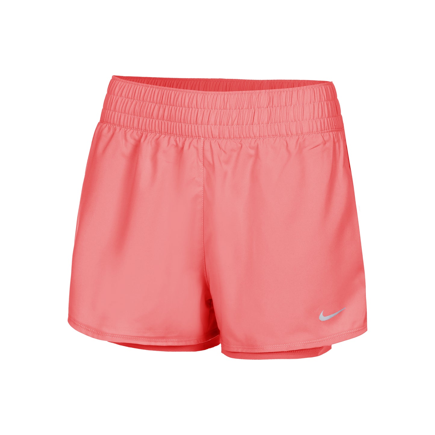 Nike Dri-Fit One Mid Rise 2in1 3in Shorts Dames - koraal,