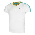 Dri-Fit Court Polo Hommes - blanc, turquoise