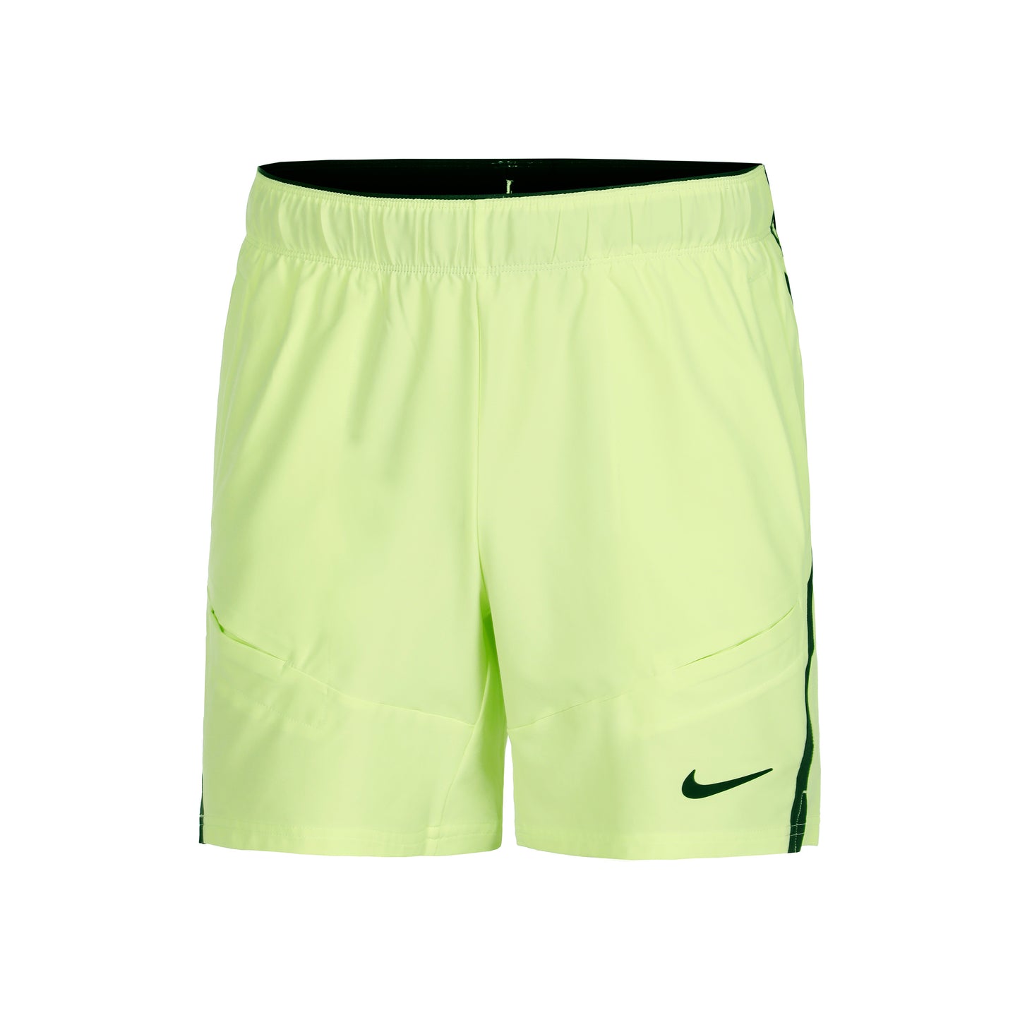 Nike Court Dri-Fit Advantage  7in Shorts Heren - citroengeel, zwart