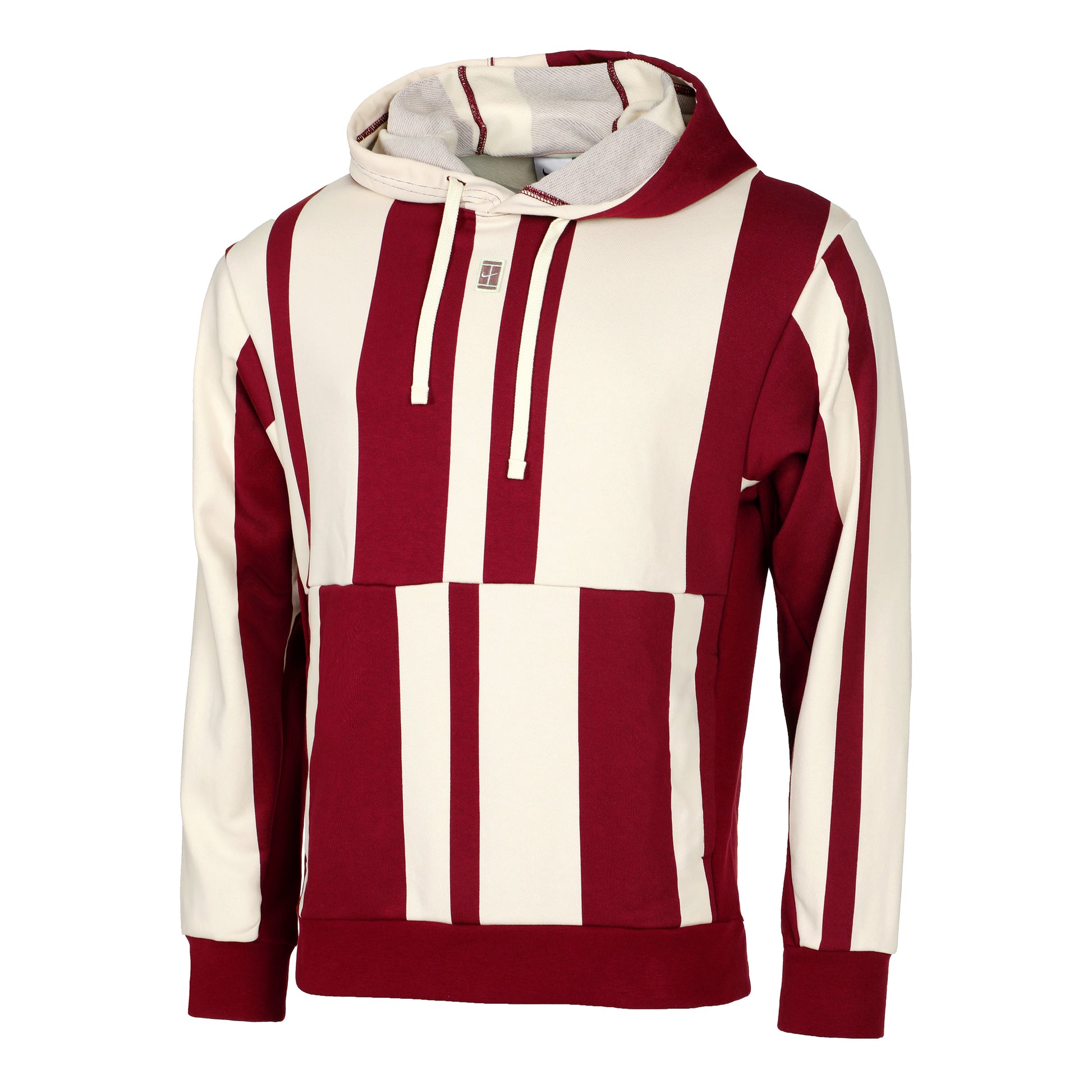 Nike Court Dri-Fit Heritage Fleece Sweater met capuchon Heren - rood, crème