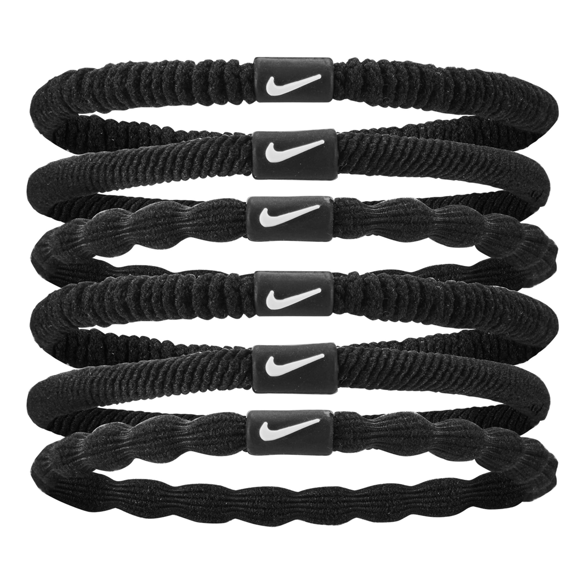 Nike Flex Haarband Verpakking 6 Stuks-Zwart,Wit